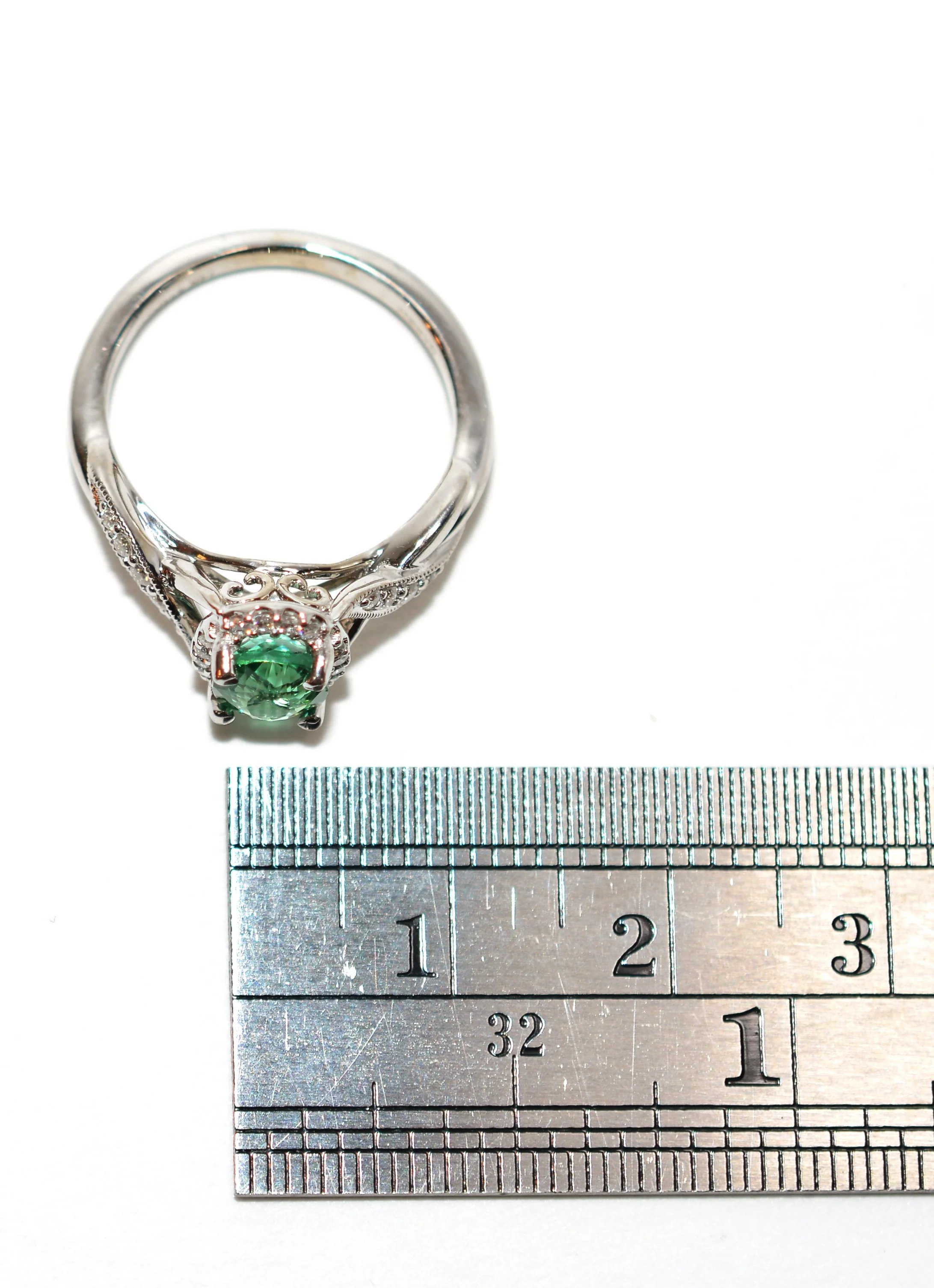 Gabriel Co. Certified Natural Brazilian Paraiba Tourmaline & Diamond Ring 14K White Gold 1.04tcw Engagement Ring Wedding Ring Cocktail Ring - Image 13