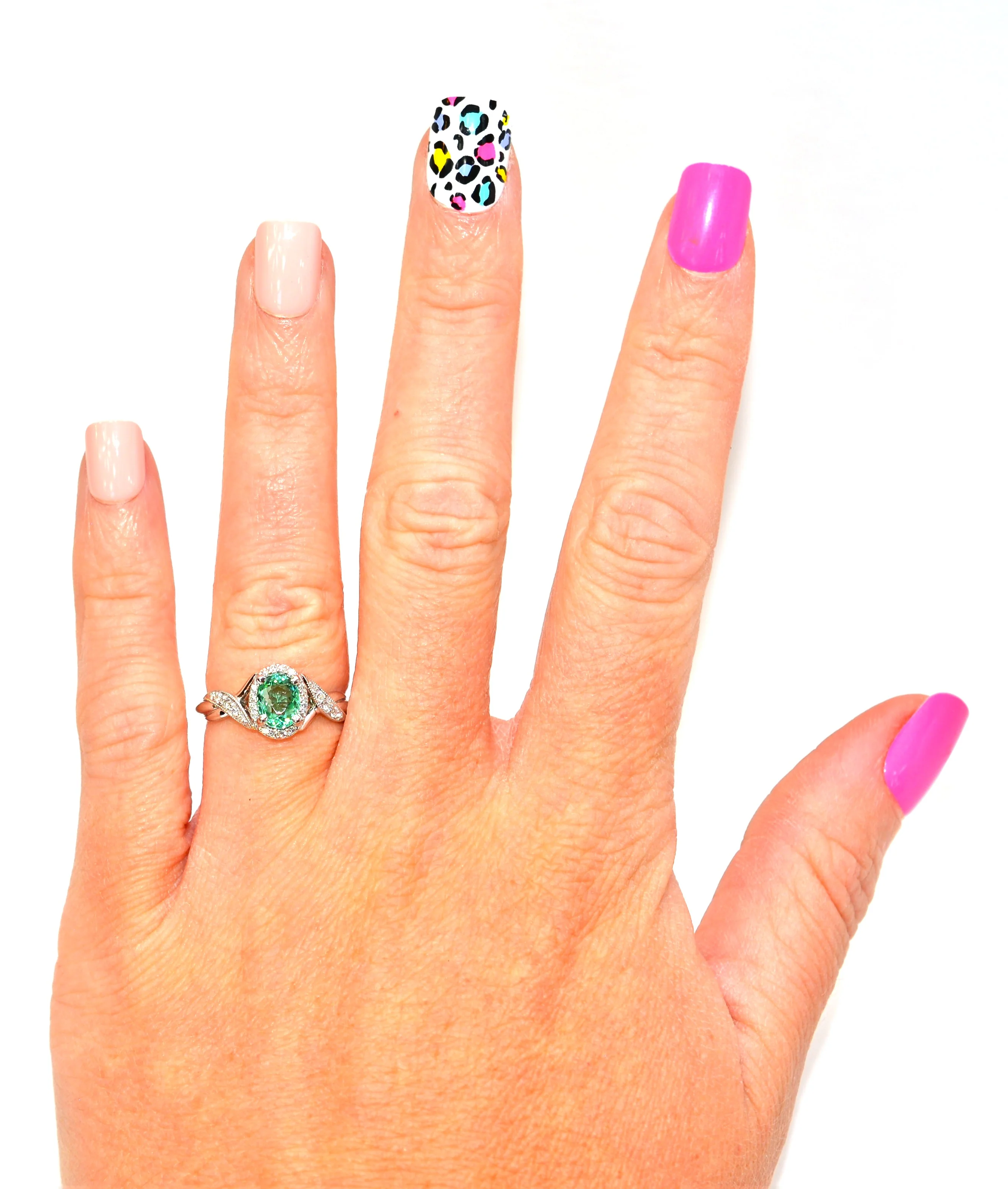 Gabriel Co. Certified Natural Brazilian Paraiba Tourmaline & Diamond Ring 14K White Gold 1.04tcw Engagement Ring Wedding Ring Cocktail Ring - Image 3