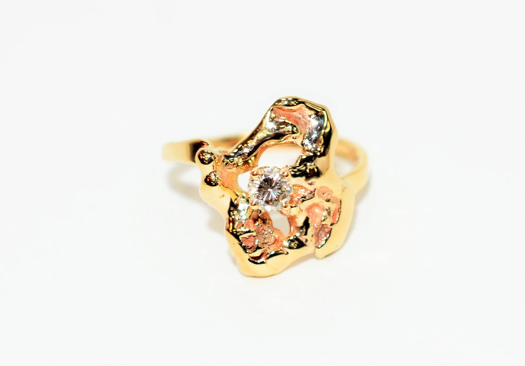 GIA Certified Natural Diamond Ring 14K Solid Gold .19ct GIA Diamond Engagement Ring Cocktail Ring Fine Gold Ring Vintage Ring Solitaire Ring