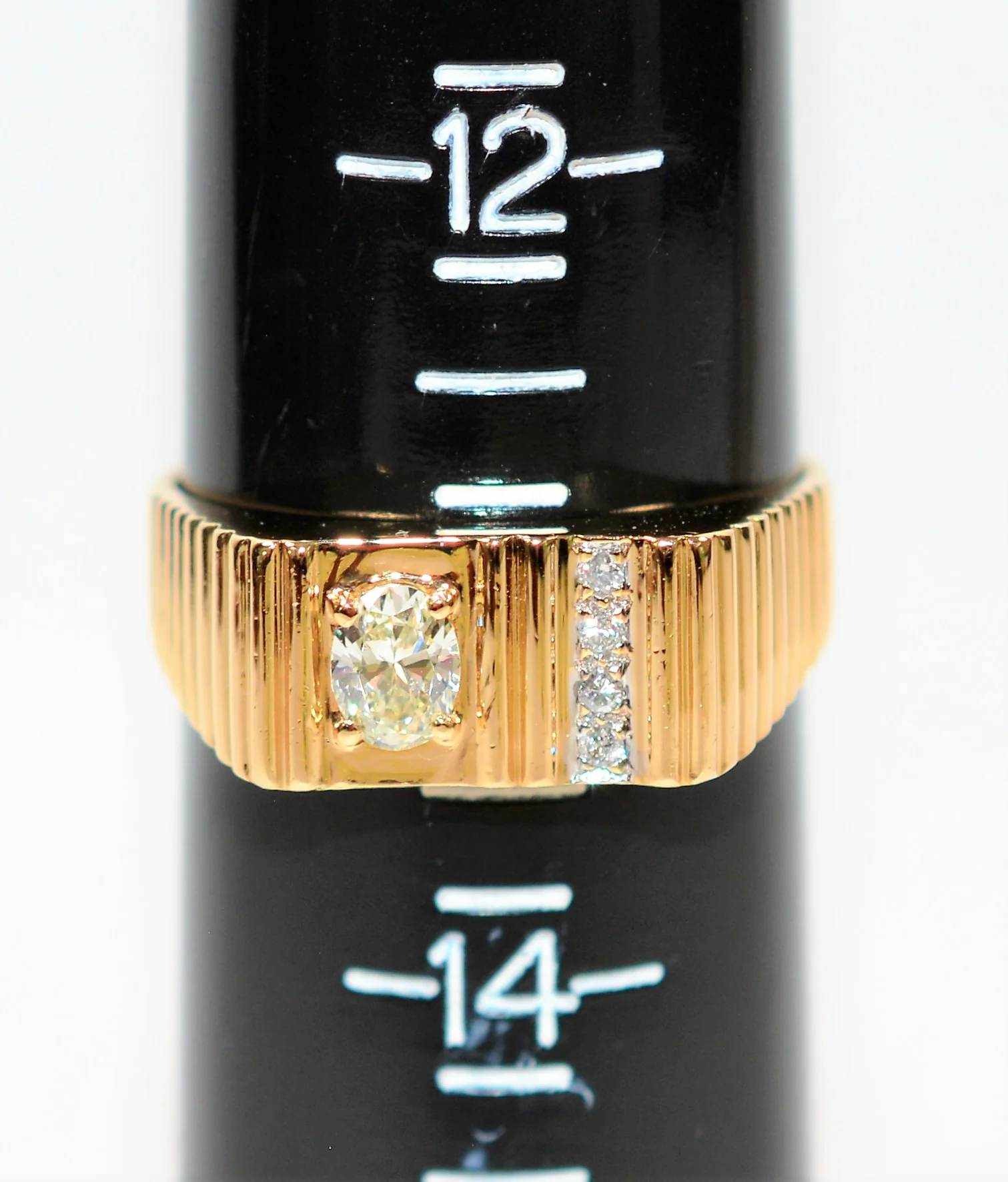 GIA Certified Natural Diamond Ring 14K Solid Gold .51tcw Statement Ring Cocktail Ring GIA Diamond Vintage Ring Birthstone Ring Men's Ring - Image 10