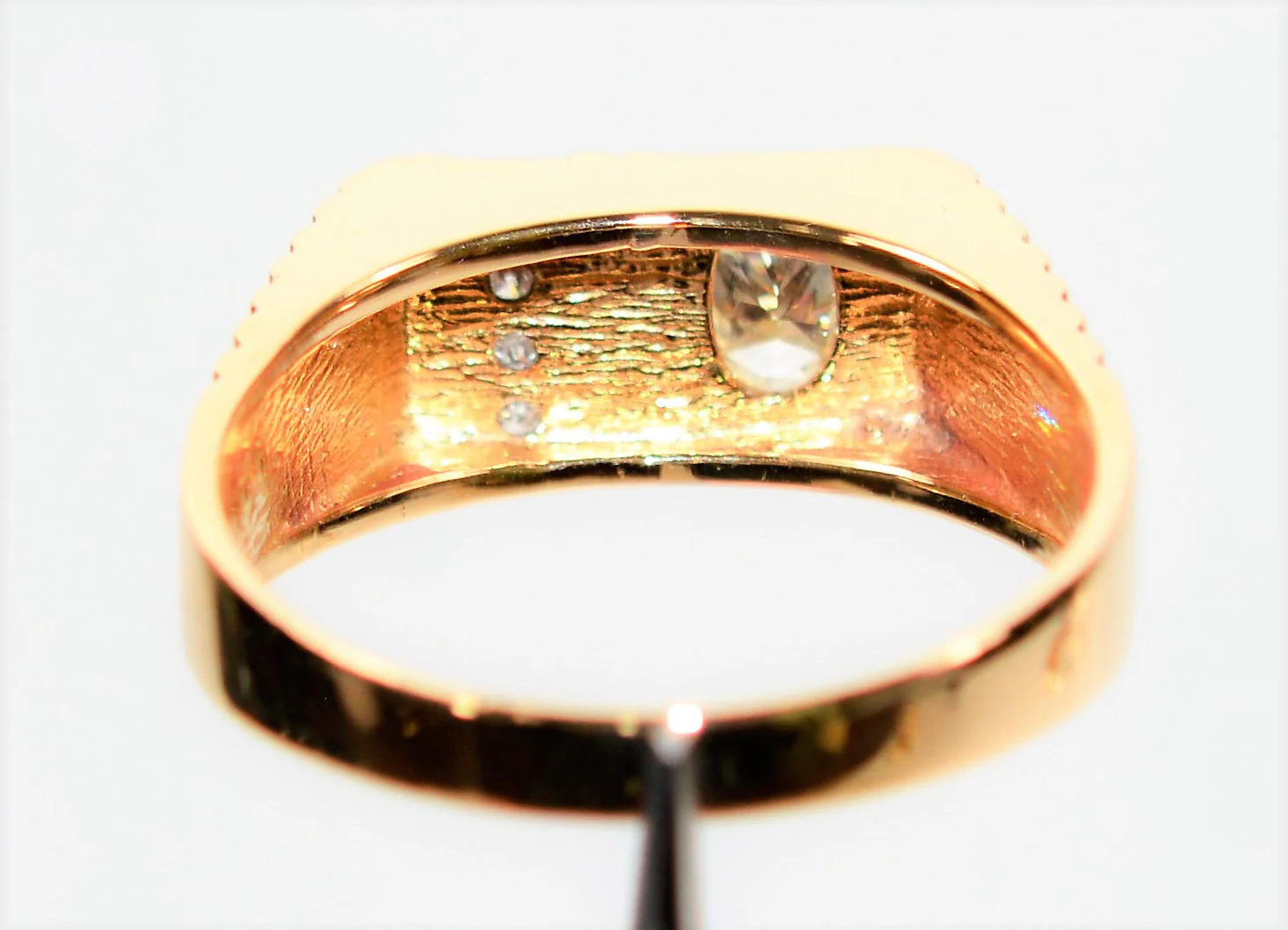 GIA Certified Natural Diamond Ring 14K Solid Gold .51tcw Statement Ring Cocktail Ring GIA Diamond Vintage Ring Birthstone Ring Men's Ring - Image 8