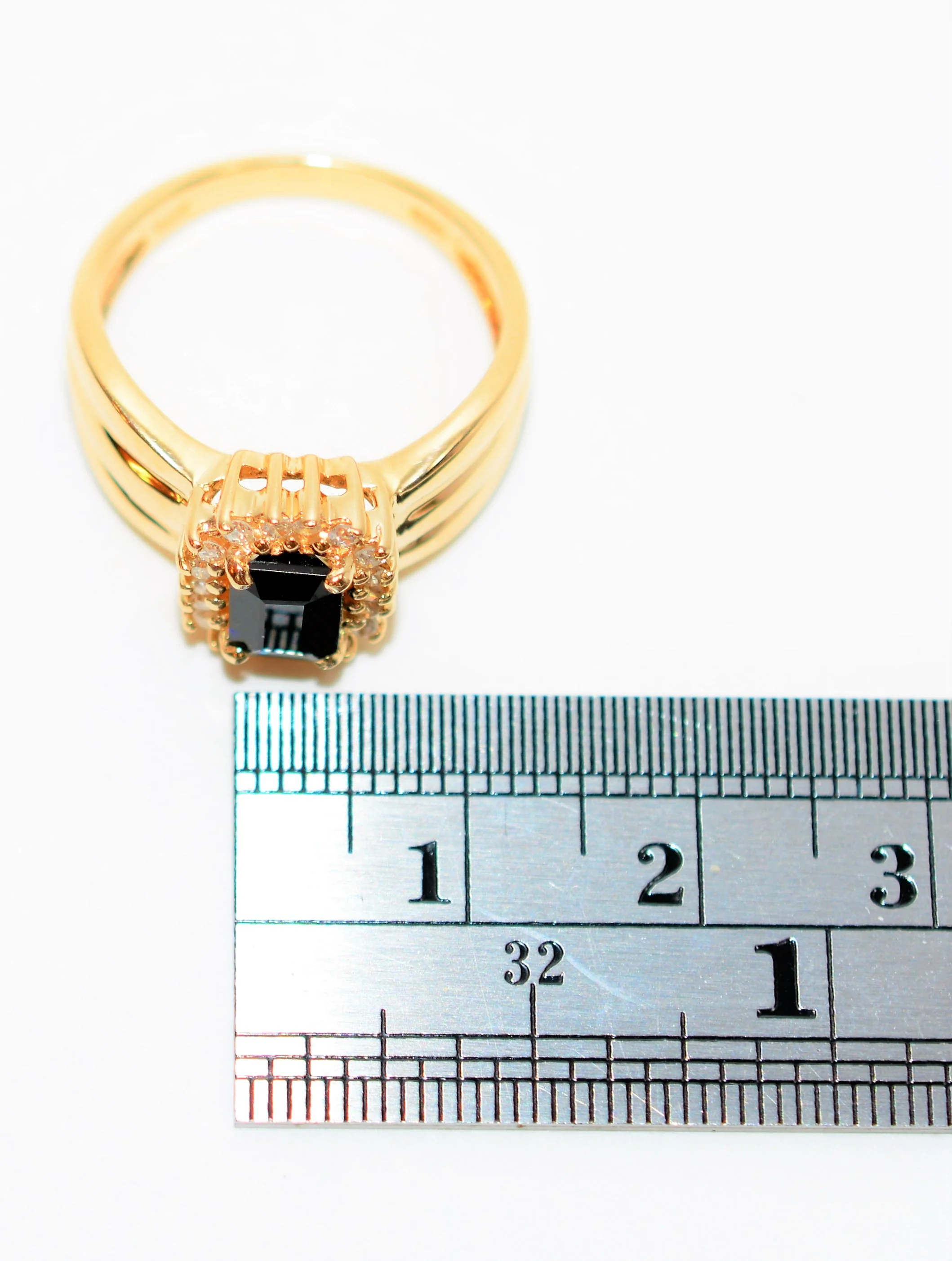 Natural Indicolite Tourmaline & Diamond Ring 14K Solid Gold 1.03tcw Gemstone Ring Womens Ring Halo Ring Birthstone Ring Blue Tourmaline Ring - Image 10