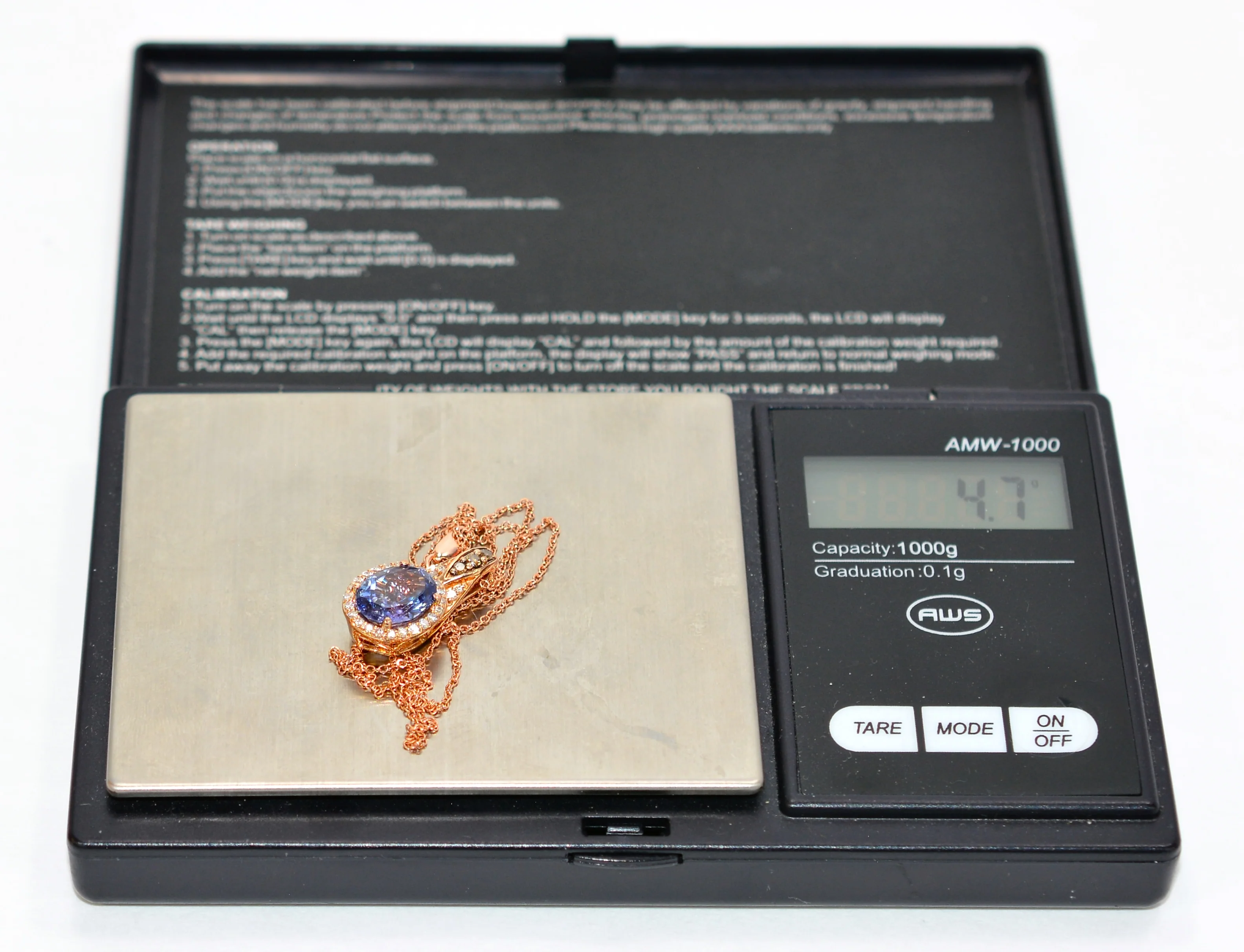 LeVian Certified Natural Tanzanite & Chocolate Diamond Necklace 14K Solid Rose Gold 3.18tcw LeVian Necklace Tanzanite Necklace Fine Designer - Image 12