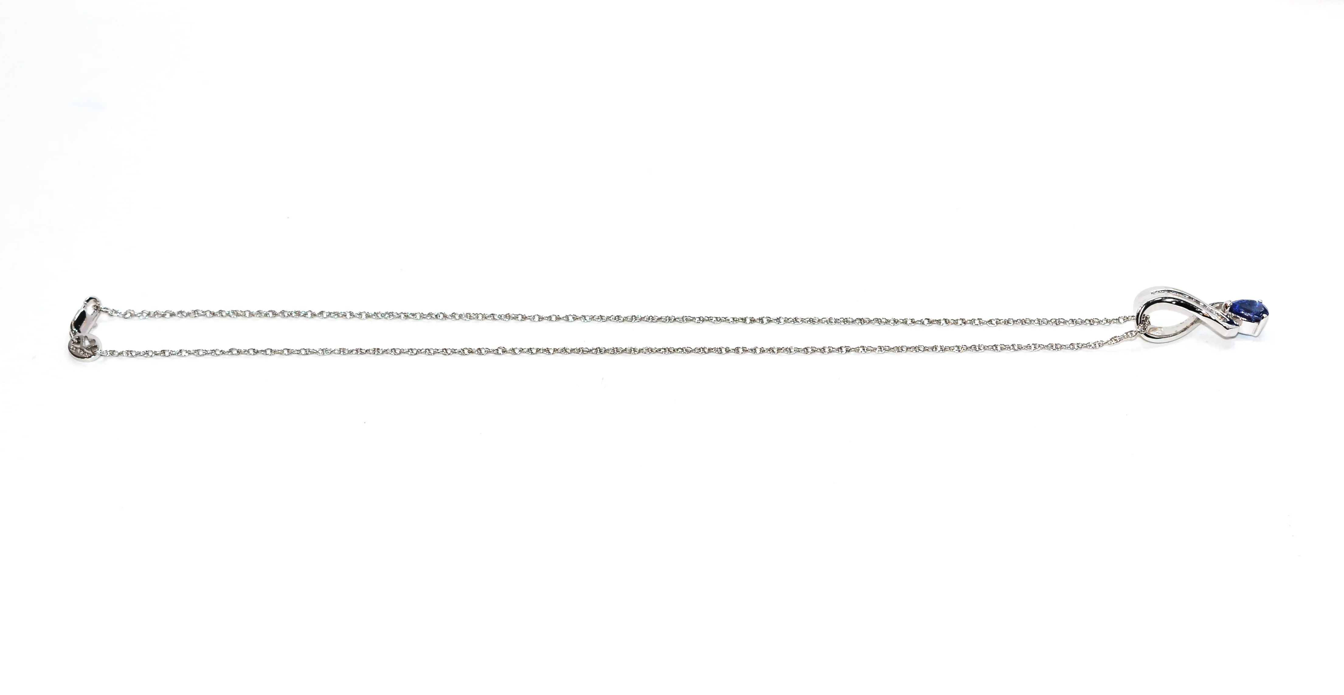LeVian Natural D'Block Tanzanite & Diamond Necklace 14K Solid White Gold 1.61tcw Pendant Necklace Cocktail Statement Necklace Designer Bride - Image 4