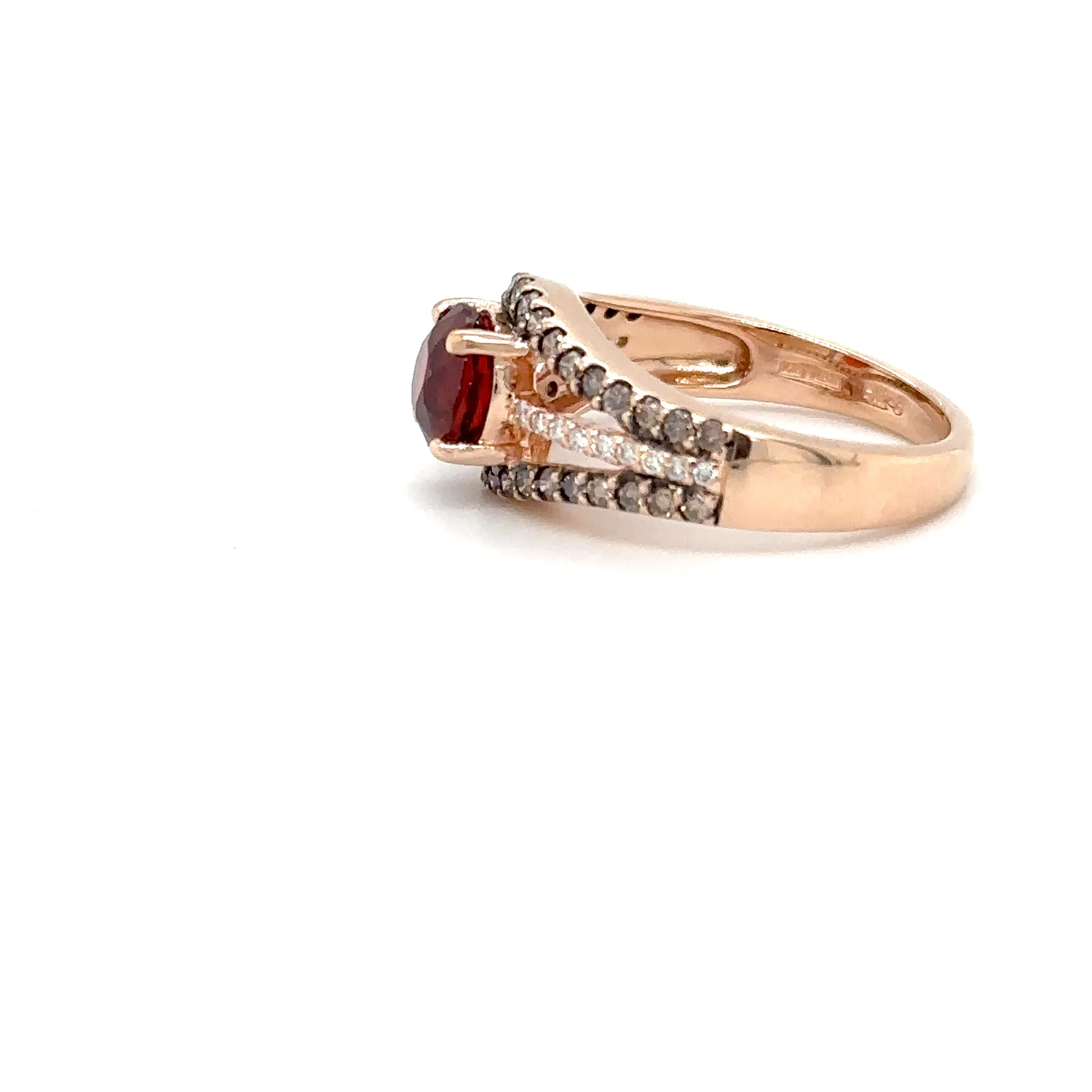 LeVian Natural Spessartine Garnet & Diamond Ring 14K Rose Gold 2.20tcw Mandarin Garnet Designer Le Vian Jewelry Fanta Garnet Orange Gemstone - Image 11