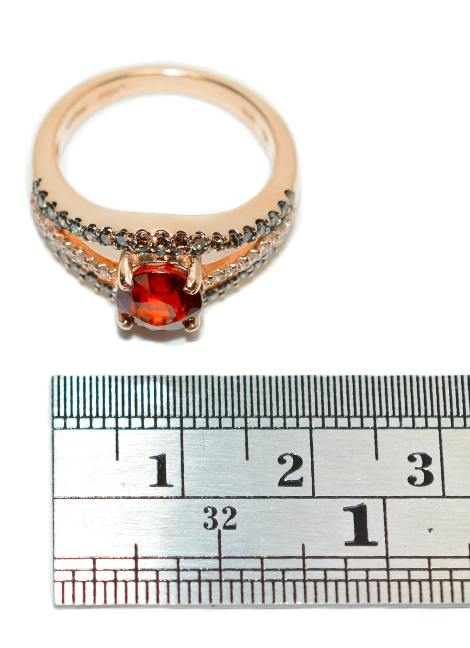 LeVian Natural Spessartine Garnet & Diamond Ring 14K Rose Gold 2.20tcw Mandarin Garnet Designer Le Vian Jewelry Fanta Garnet Orange Gemstone - Image 14