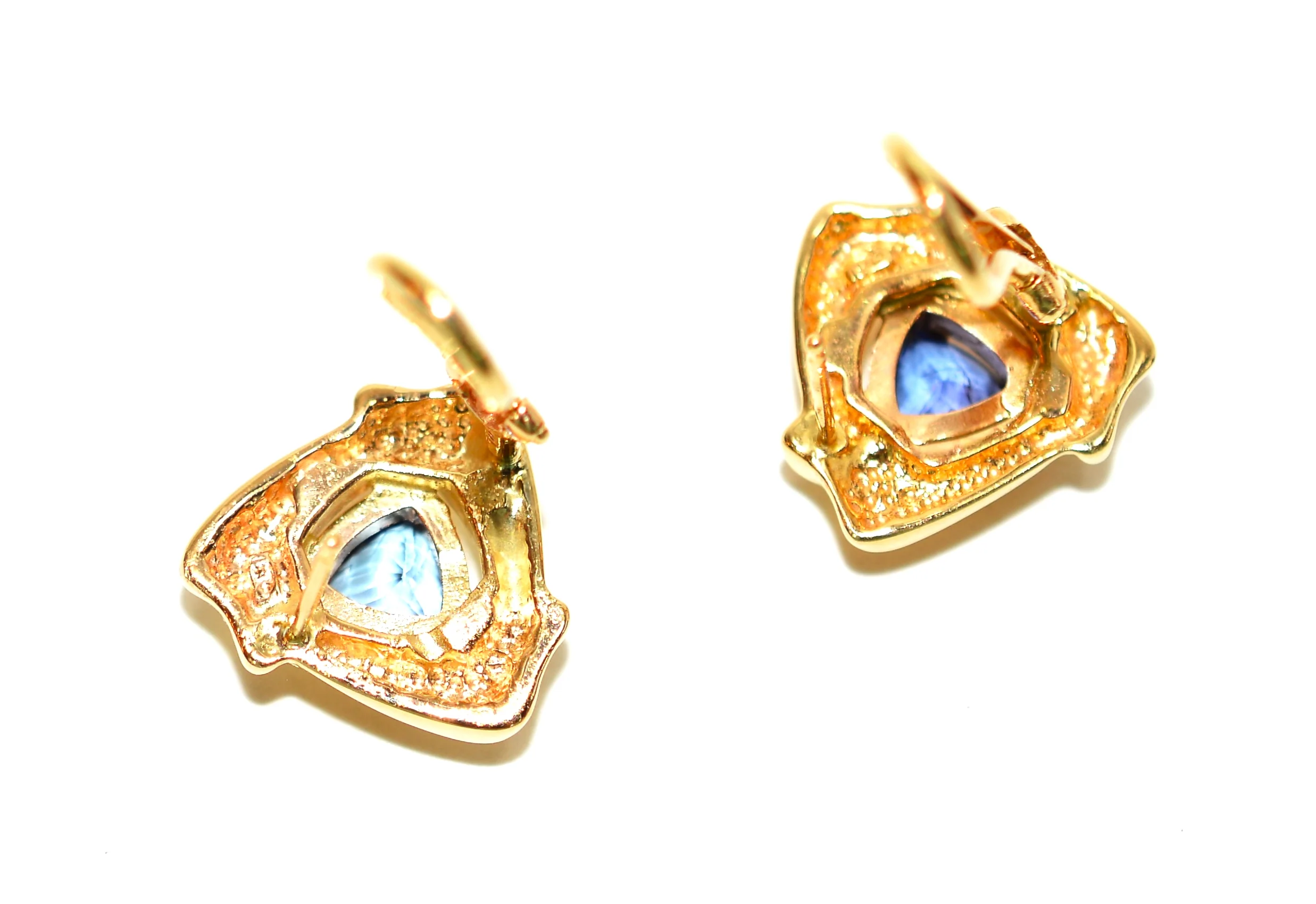 Natural D'Block Tanzanite Earrings 14K Solid Gold 1.44tcw Gemstone Earrings Statement Earrings Cocktail Earrings Birthstone Earrings Purple - Image 4