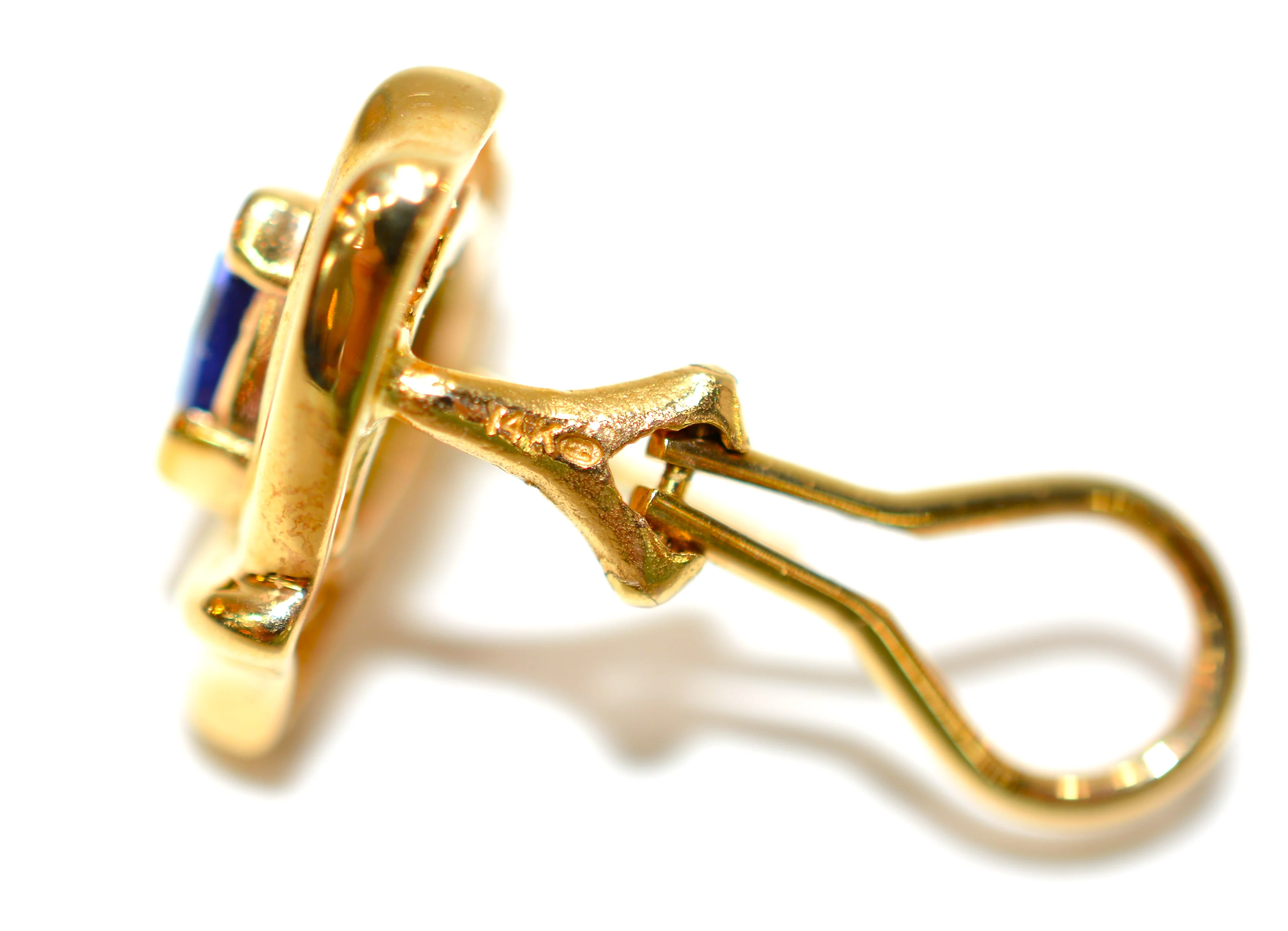 Natural D'Block Tanzanite Earrings 14K Solid Gold 1.44tcw Gemstone Earrings Statement Earrings Cocktail Earrings Birthstone Earrings Purple - Image 5