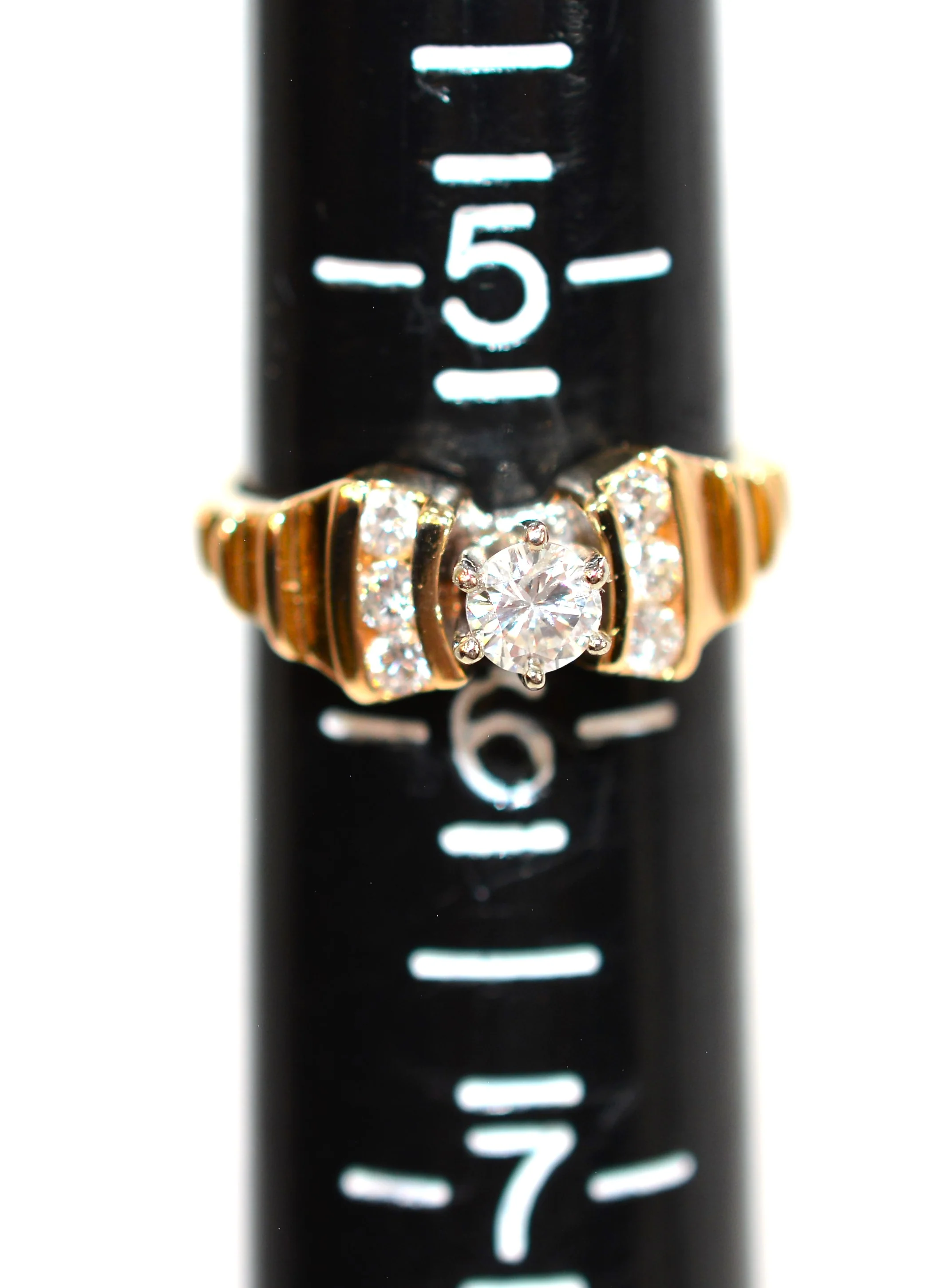 Natural Diamond Ring 14K Solid Gold .47tcw Engagement Ring Bridal Jewelry Anniversary Ring Birthstone Ring Statement Ring Estate Jewellery - Image 9