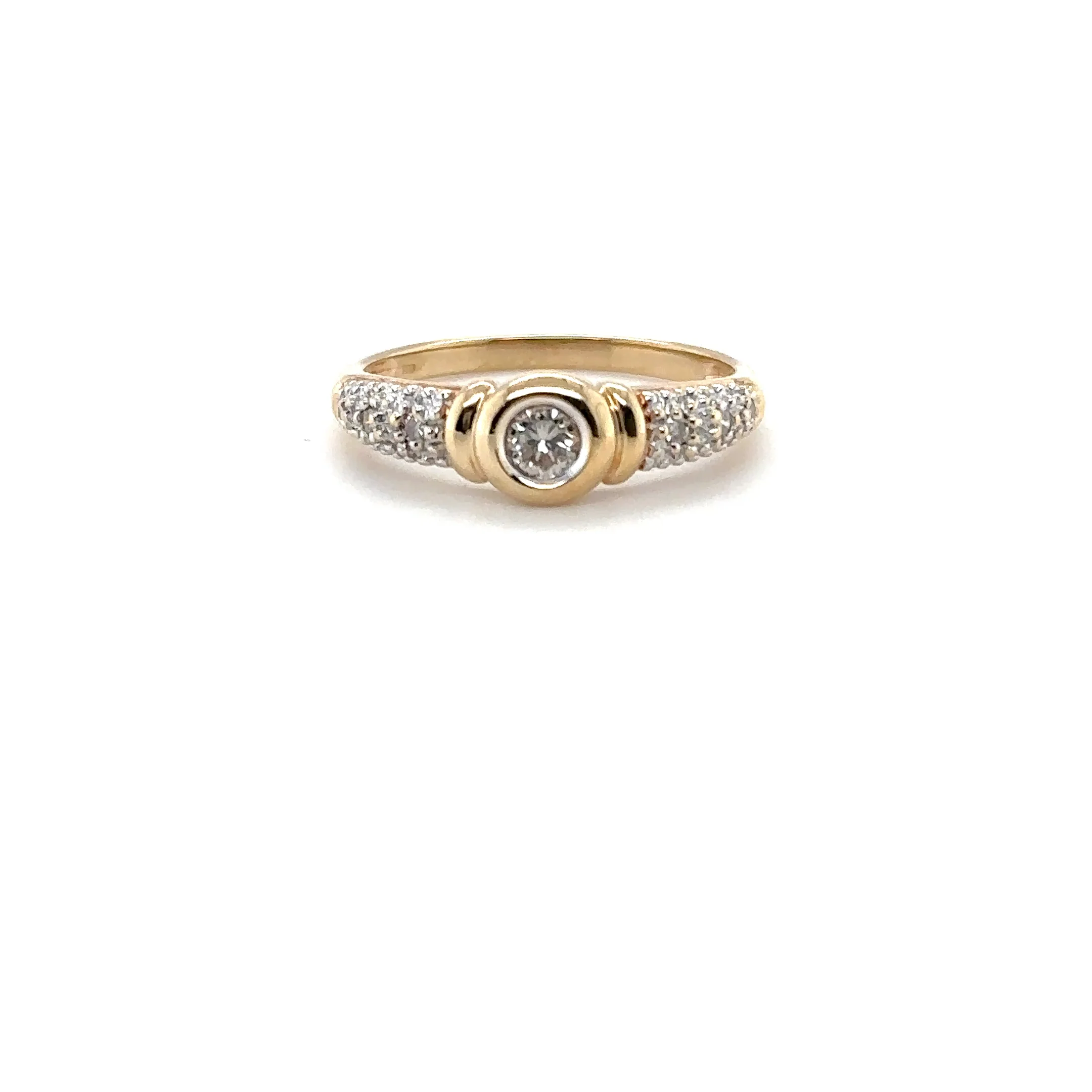 Natural Diamond Ring 18K Solid Gold .21tcw Engagement Ring Wedding Bridal Jewelry Bridal Jewellery Pave Ring April Birthstone Promise Ring - Image 13