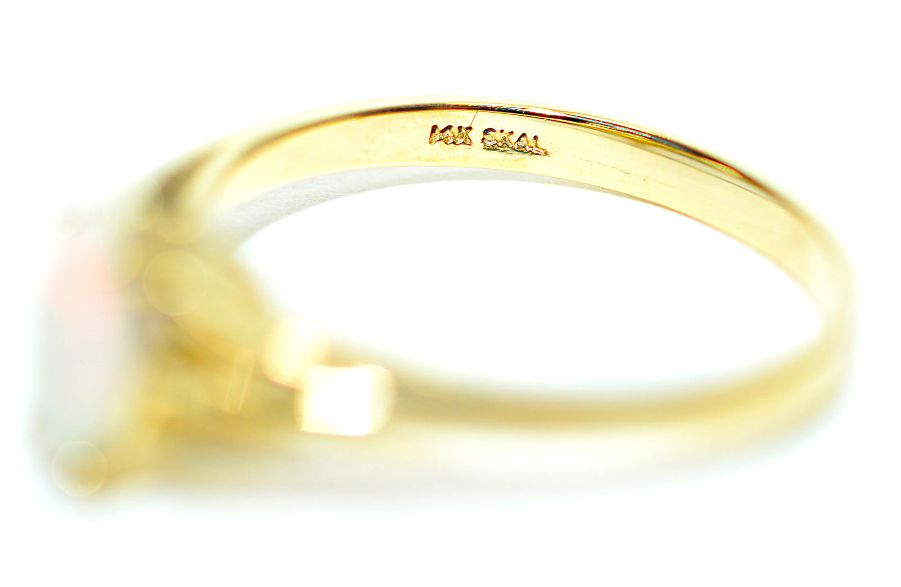 Natural Ethiopian Opal Ring 14K Solid Gold Solitaire Gemstone Ring October Birthstone Ring Statement Ring White Rainbow Ring Fine Opal - Image 6