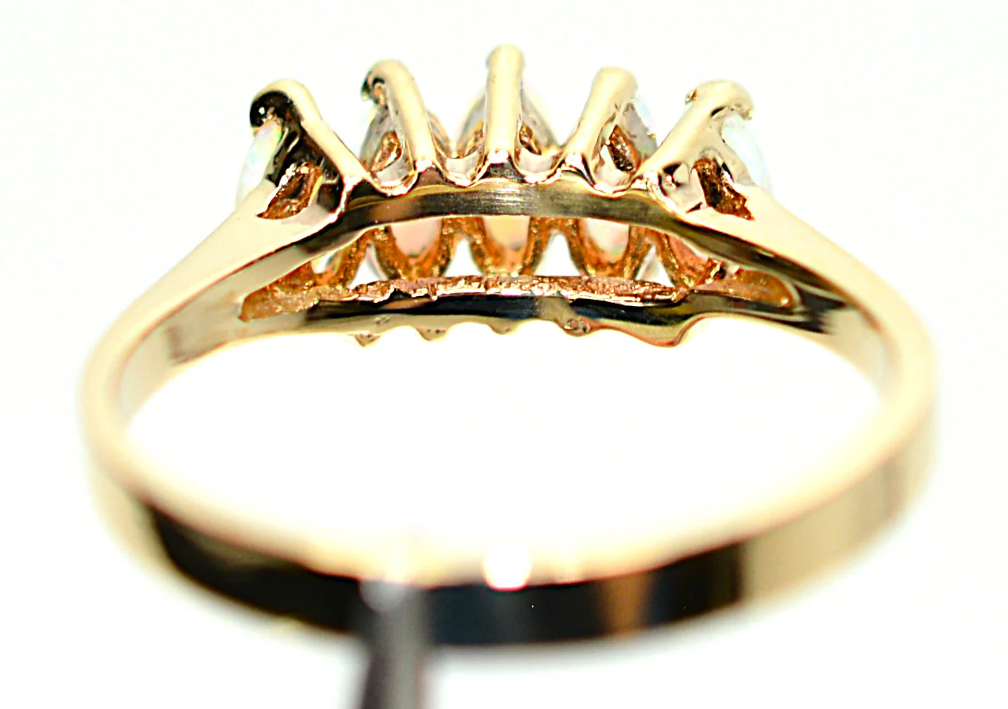 Natural Ethiopian Opal Ring 14K Solid Gold Precious Opal Ring Cluster Ring Statement Ring Vintage Ring Cocktail Ring October Birthstone Ring - Image 12