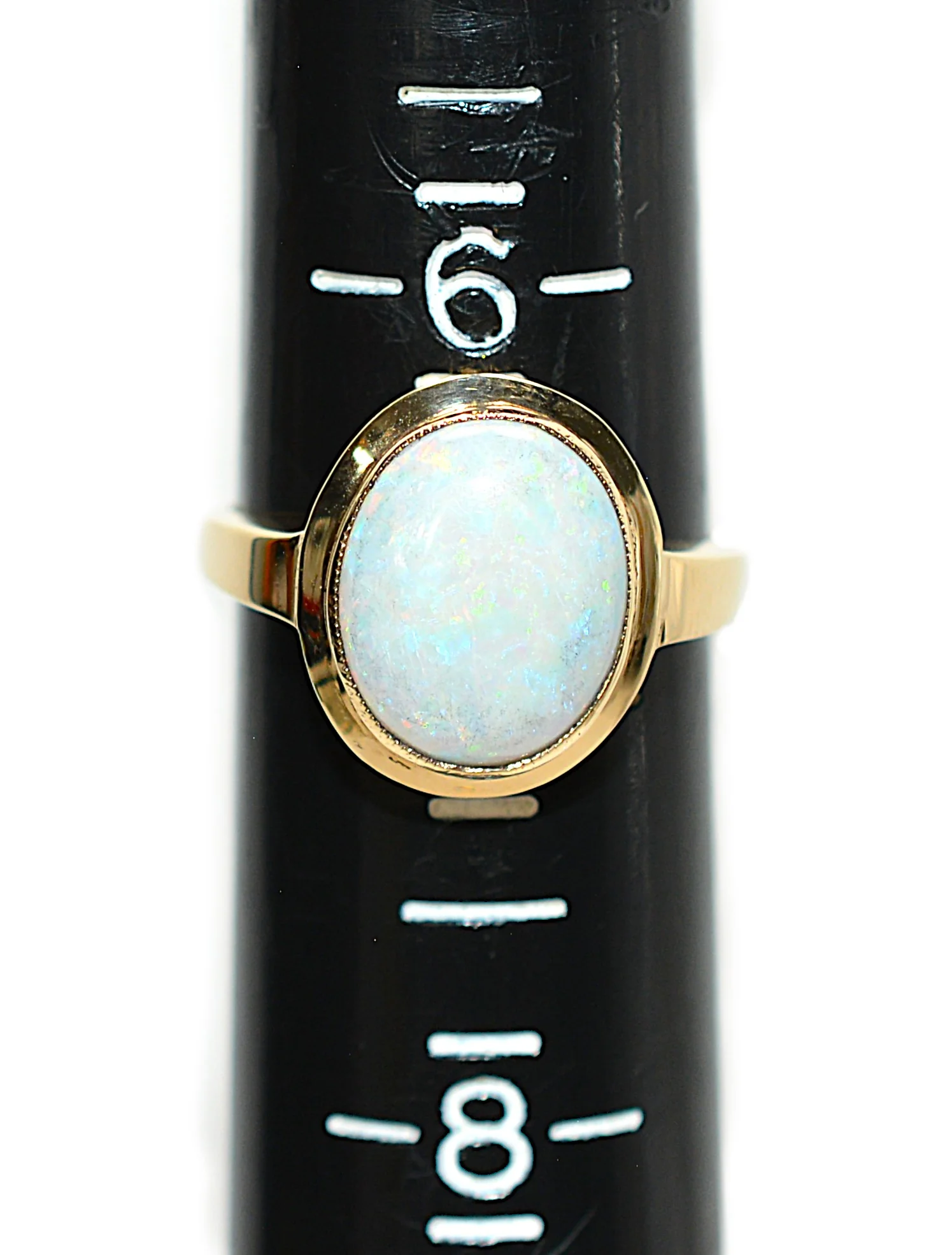 Natural Ethiopian Welo Opal Ring 10K Solid Gold Ring Gemstone Ring October Birthstone Statement Cocktail Ring - Image 13