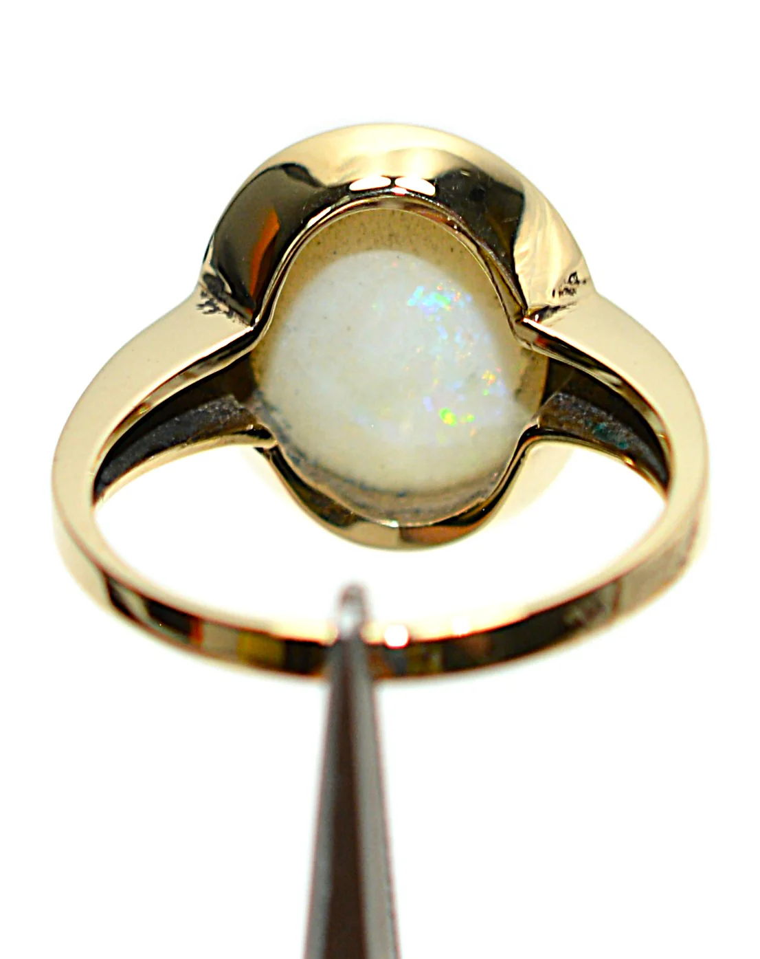 Natural Ethiopian Welo Opal Ring 10K Solid Gold Ring Gemstone Ring October Birthstone Statement Cocktail Ring - Image 7