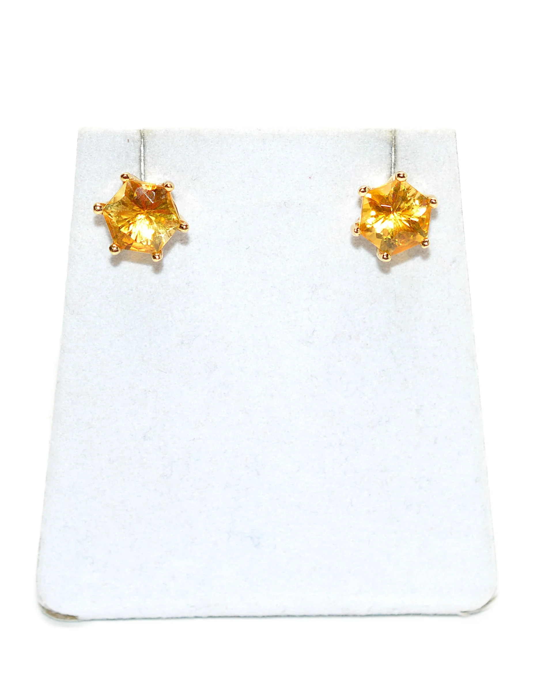 Natural Honey Citrine Earrings 14K Solid Gold 6.22tcw Solitaire Earrings Stud Earrings Gemstone Earrings Birthstone Earrings Fine Earrings - Image 13