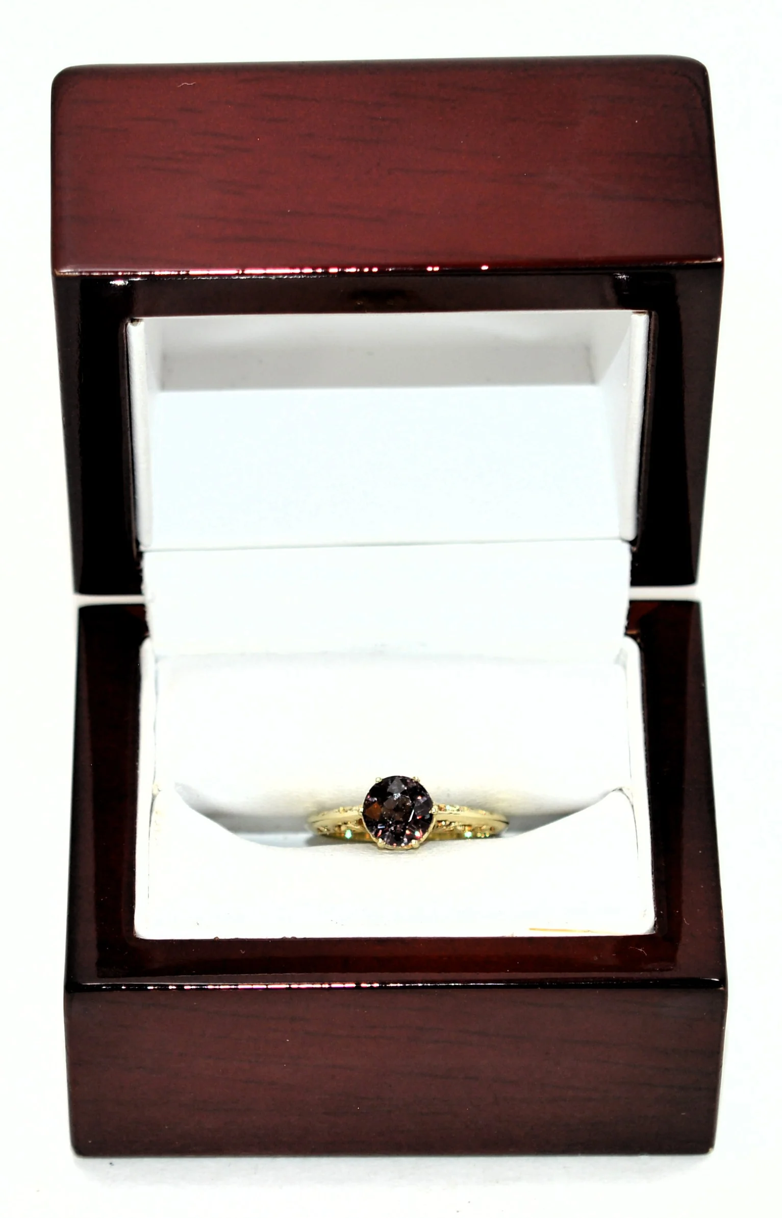 Natural Malaia Malaya Garnet Ring 14K Solid Gold 1.32ct Solitaire Ring Engagement Ring Gemstone Ring Womens Ring Estate Jewelry Vintage Fine - Image 12