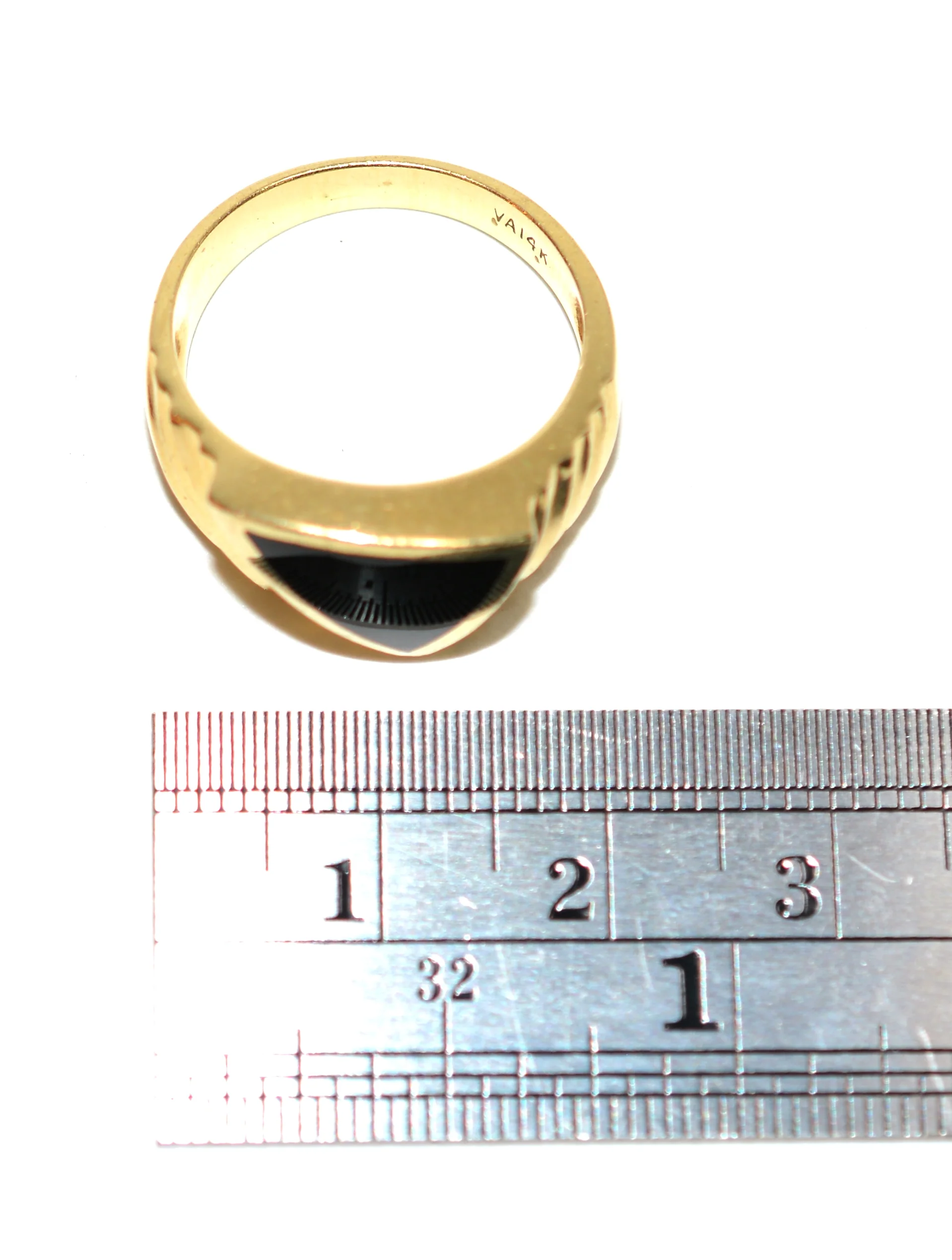 Natural Onyx Ring 14K Solid Gold Men's Ring Gemstone Ring Statement Ring Cocktail Ring Fine Jewelry Vintage Jewelry Estate Jewelry - Image 10
