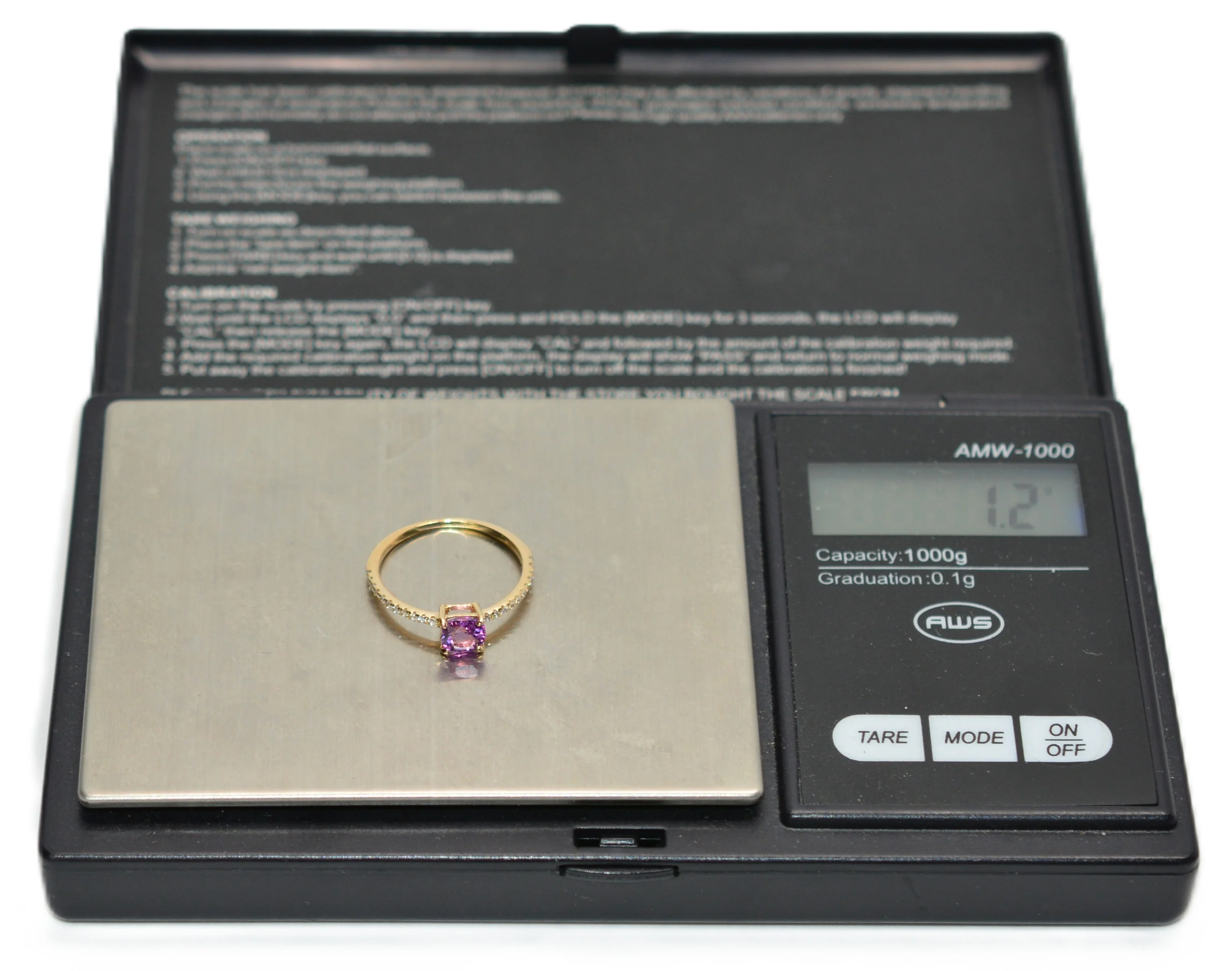 Natural Padparadscha Sapphire & Diamond Ring .65tcw 14K Solid Gold Ring Pink Engagement Ring Bridal Wedding Anniversary Jewelry - Image 14