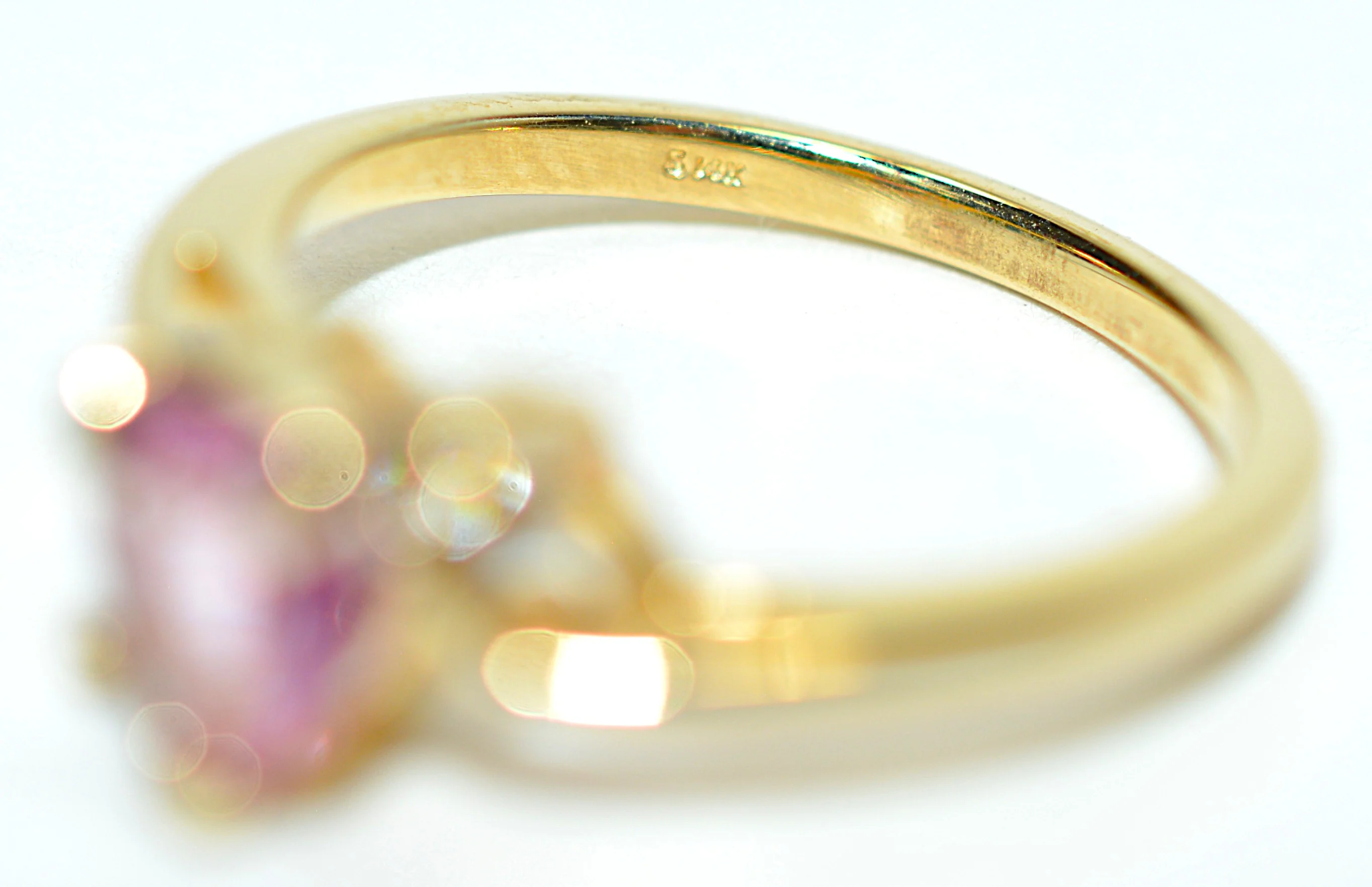 Natural Padparadscha Sapphire & Diamond Ring 14K Solid Gold .70tcw Heart Ring Birthstone Ring Promise Ring Engagement Ring Bridal Jewelry - Image 6