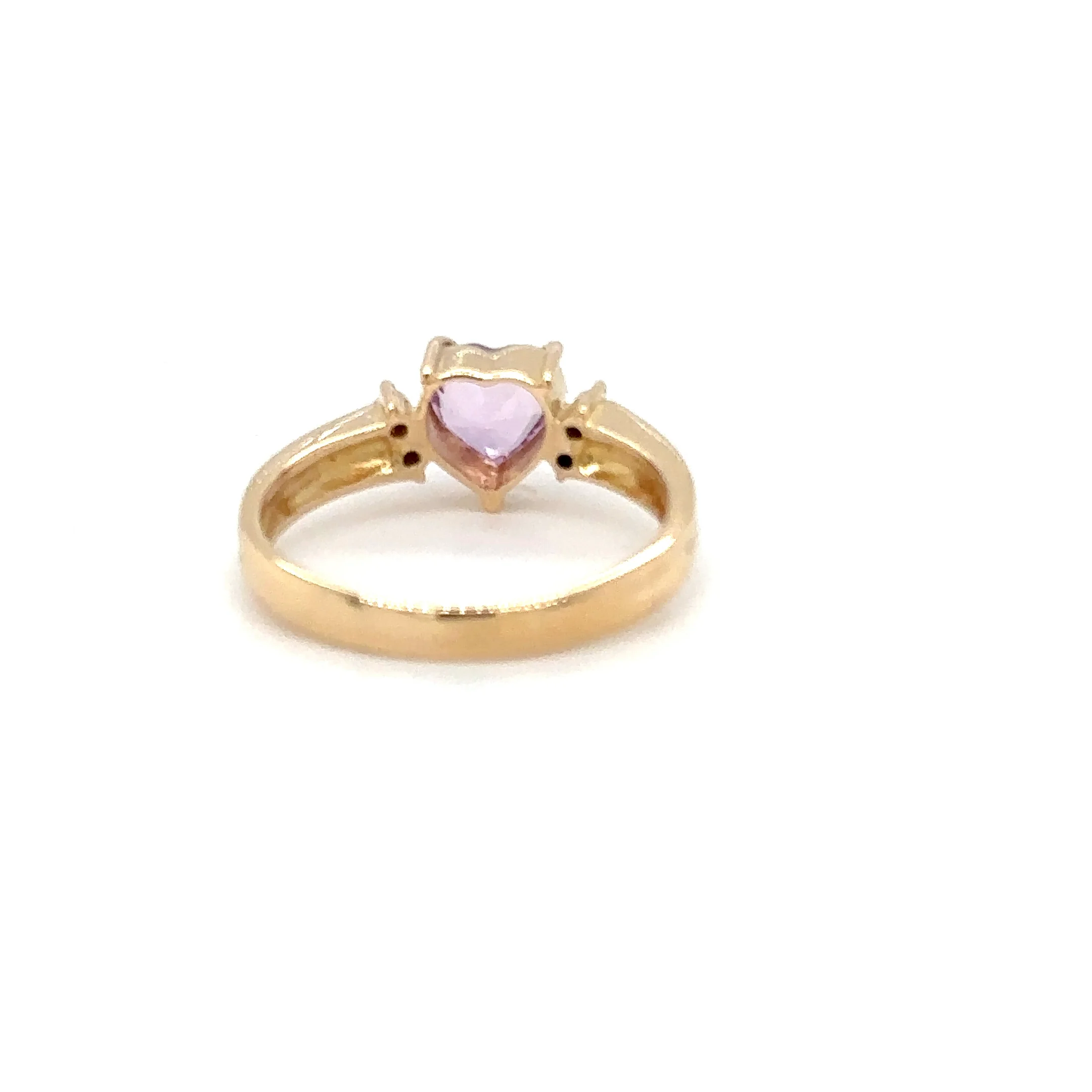 Natural Padparadscha Sapphire & Diamond Ring 18K Solid Gold .63tcw Heart Ring Gemstone Ring Promise Ring Engagement Ring Solitaire Ring Pink Ring Fine - Image 16