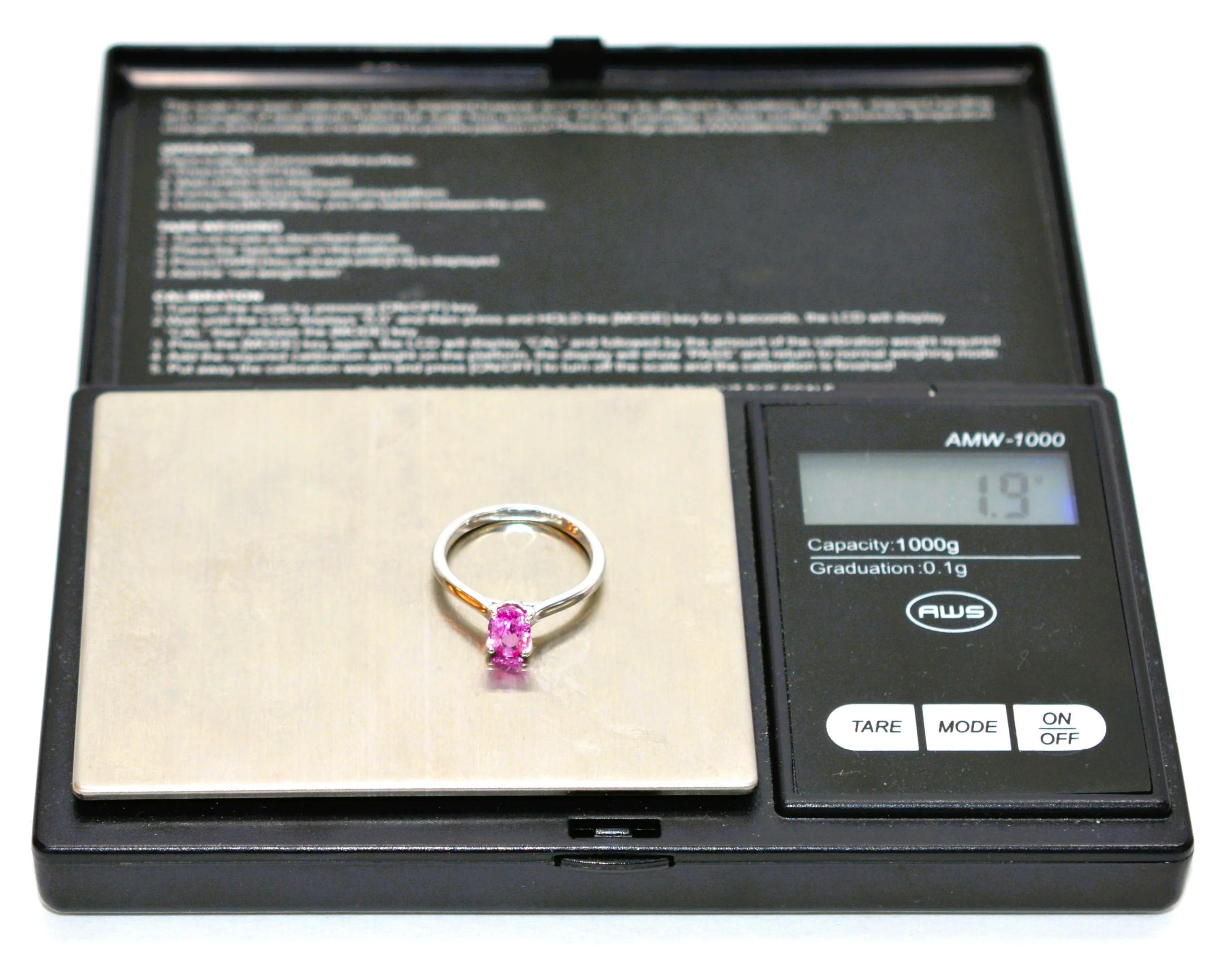 Natural Padparadscha Sapphire Ring White Gold Ring .87ct Ceylon Ring Sapphire Ring Solitaire Ring Engagement Ring Bridal Jewelry Pink Ring - Image 11