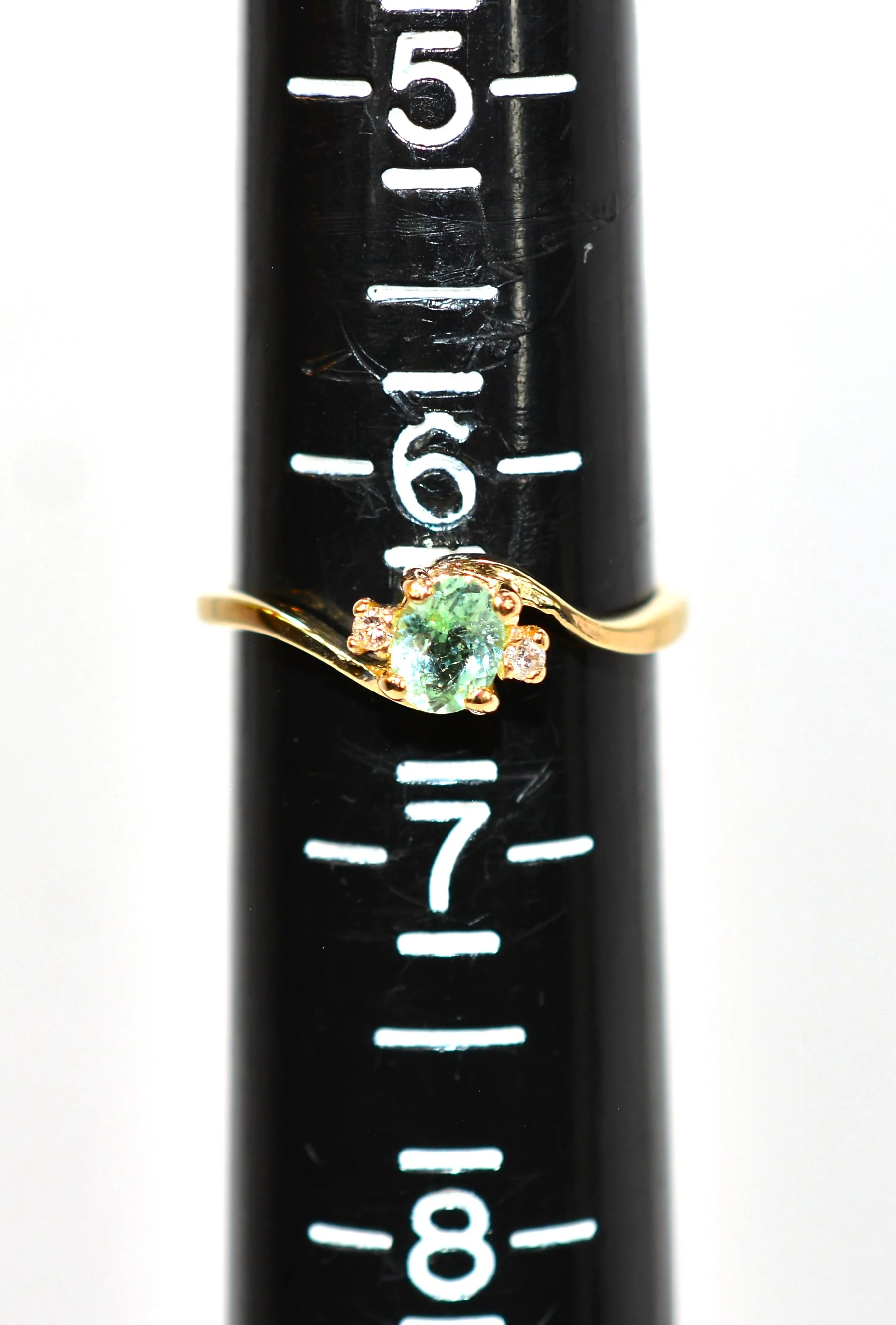 Natural Paraiba Tourmaline & Diamond Ring 14K Solid Gold .43tcw Birthstone Ring Gemstone Ring Statement Ring Estate Ring Fine Vintage Ring - Image 9