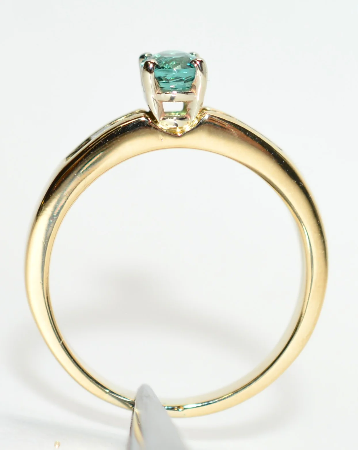 Natural Brazilian Paraiba Tourmaline & Diamond Ring 14K Solid Gold 1.09tcw Gemstone Women's Ring Jewellery Statement Ring Fine Jewelry Engagement Ring - Image 3