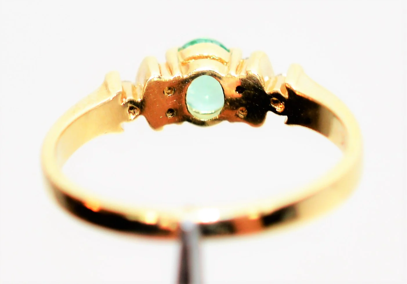 Natural Paraiba Tourmaline & Diamond Ring 14K Solid Gold .44tcw Gemstone Women's Ring Jewellery Statement Ring Fine Jewelry - Image 7