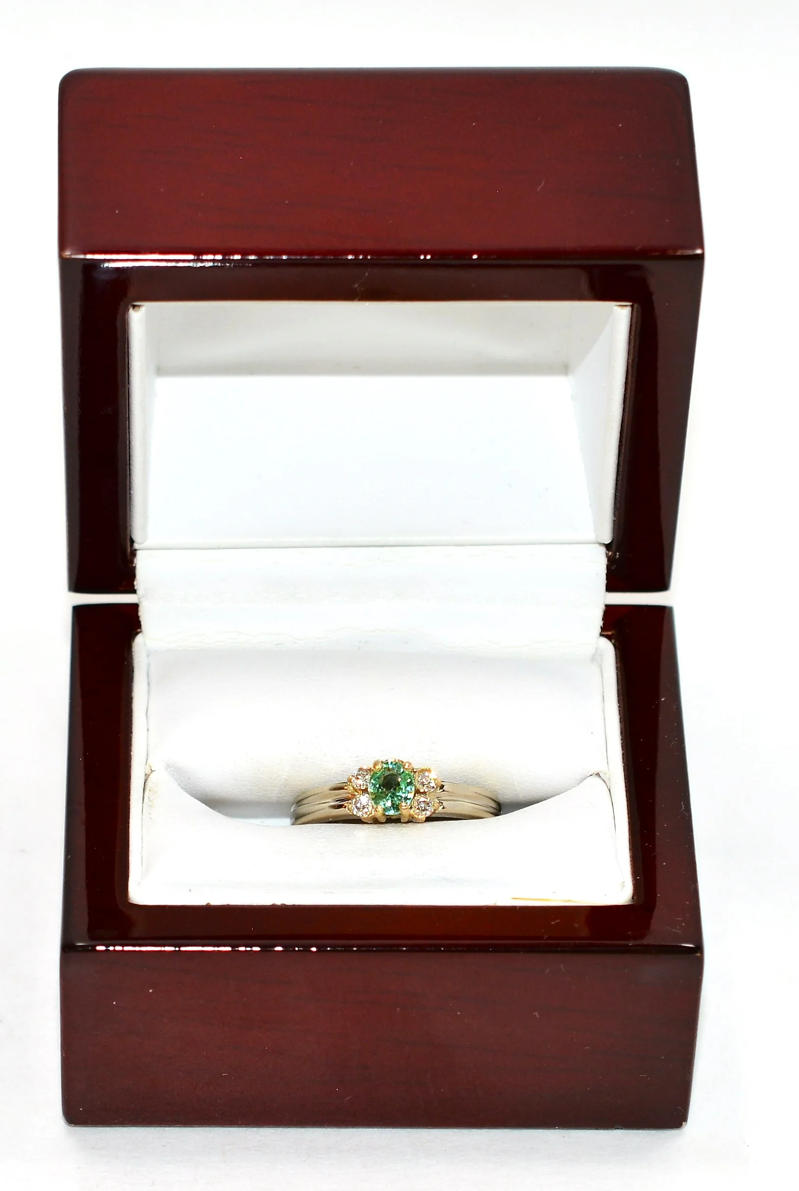 Natural Paraiba Tourmaline & Diamond Ring 14K White Gold .71tcw Birthstone Gemstone Two Tone Gold Statement Engagement Cocktail Estate Ring - Image 12