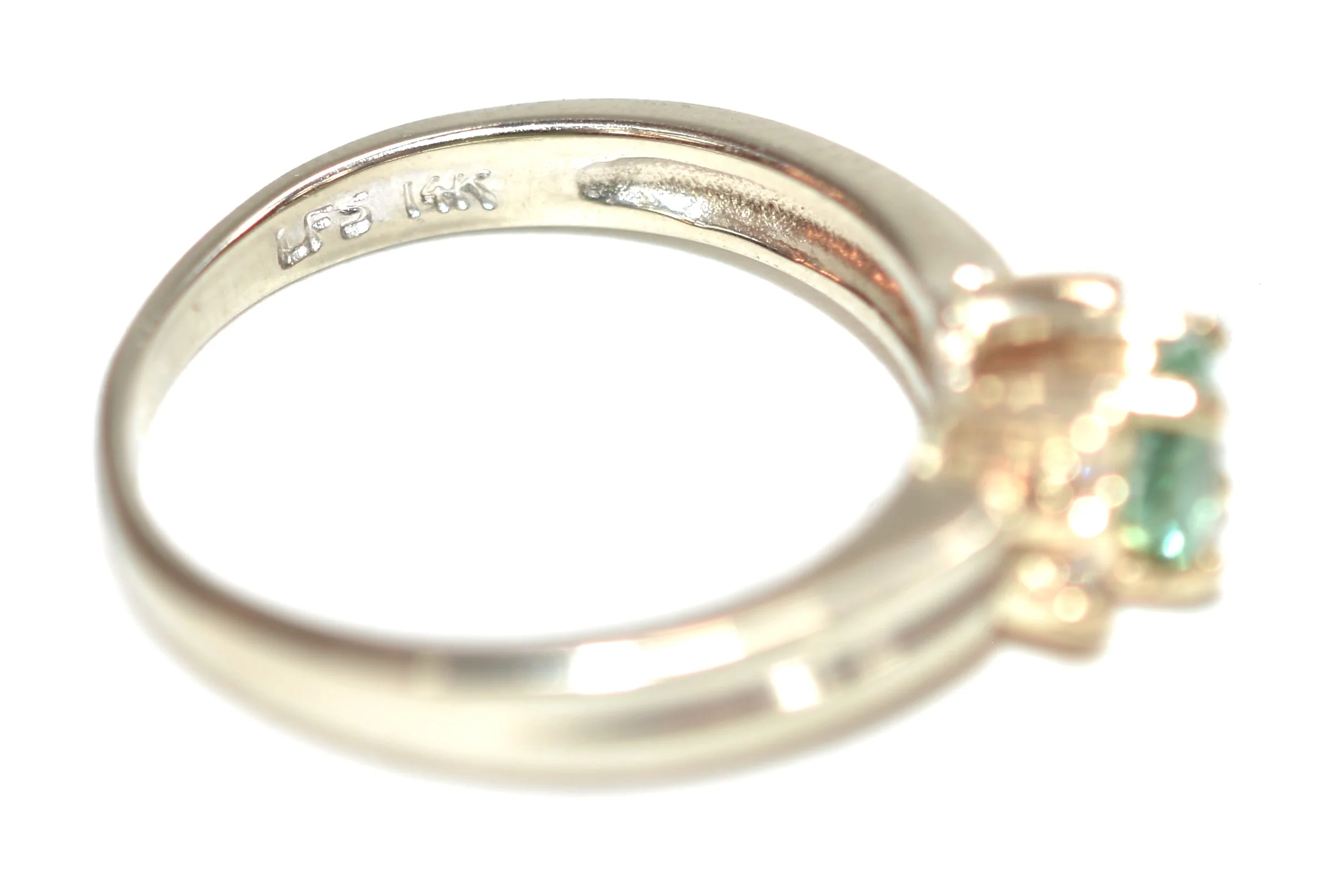 Natural Paraiba Tourmaline & Diamond Ring 14K White Gold .71tcw Birthstone Gemstone Two Tone Gold Statement Engagement Cocktail Estate Ring - Image 6