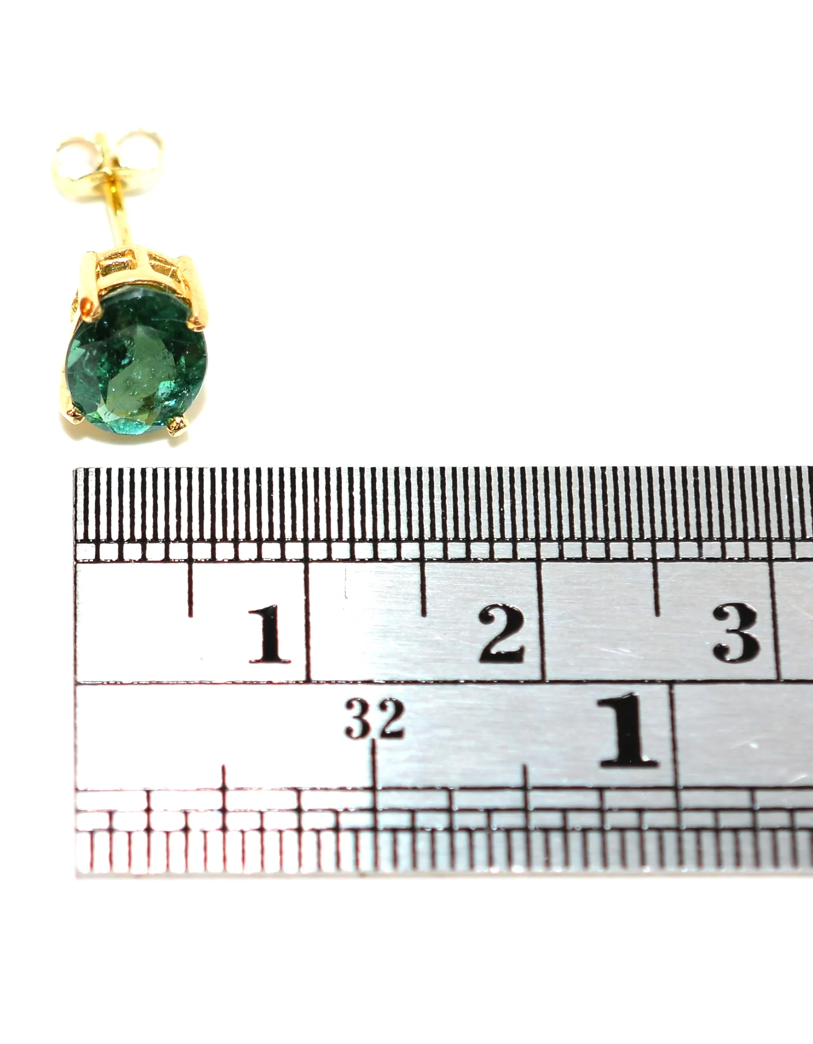Natural Paraiba Tourmaline Earrings 10K Solid Gold 2.36tcw Gemstone Earrings Solitaire Earrings Stud Earrings Birthstone Statement Earrings - Image 7