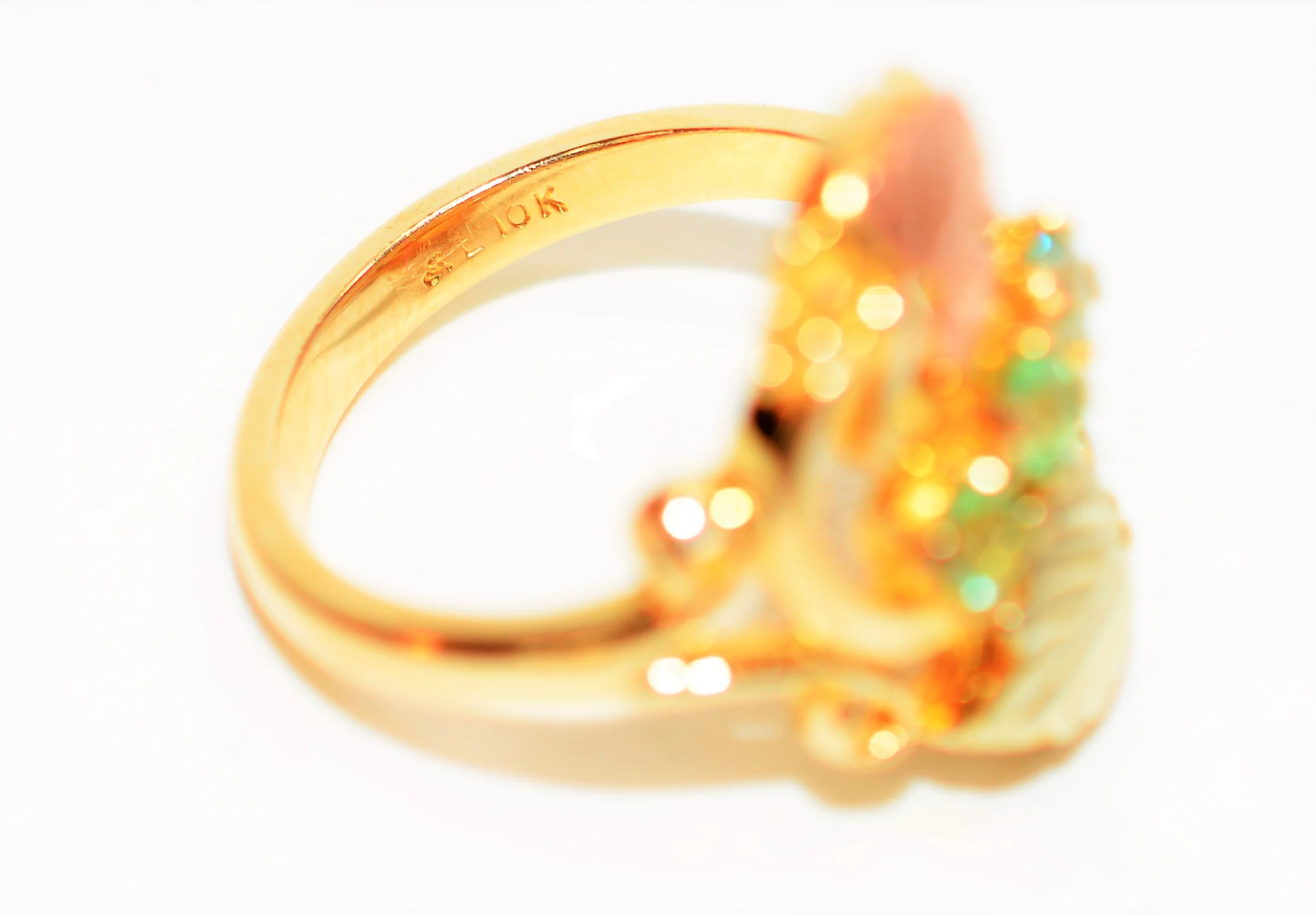 Natural Paraiba Tourmaline Ring 10K Solid Gold .27tcw Black Hills Dakota Ring Black Hills Gold Ring Women's Ring Statement Ring Jewellery - Image 6