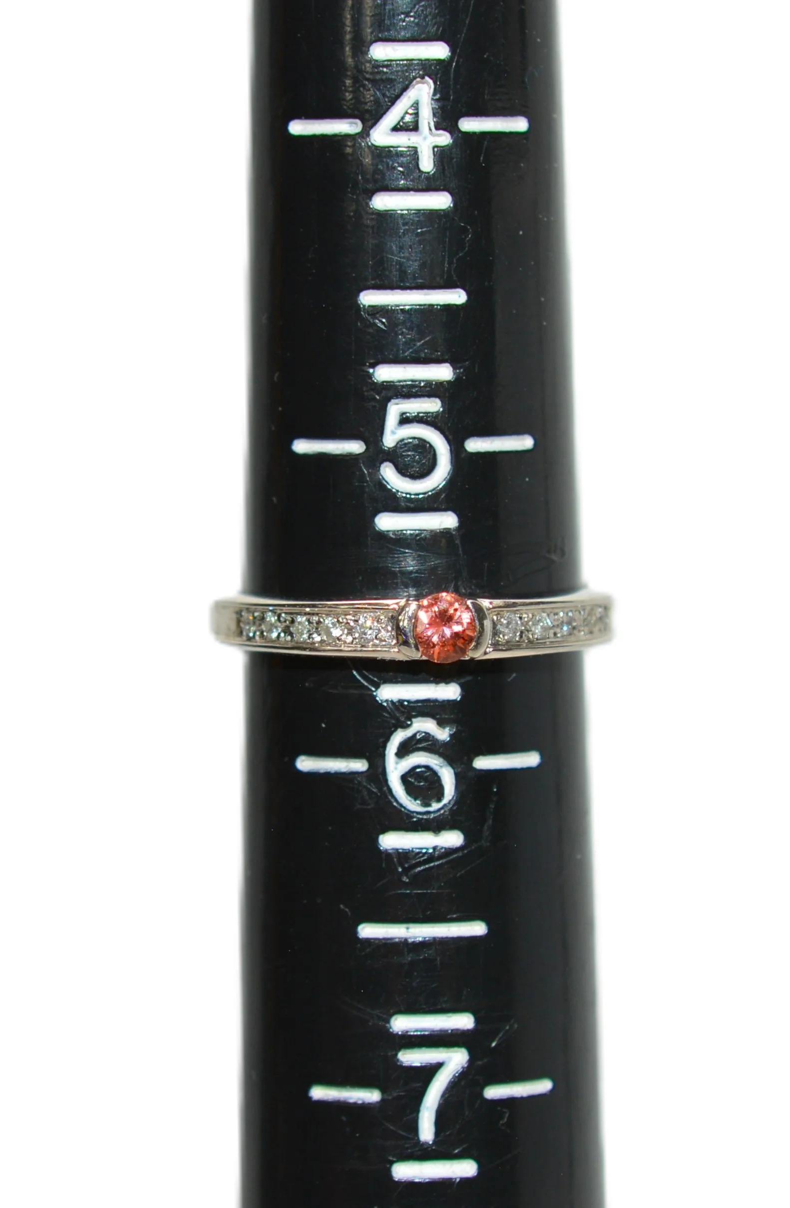 Natural Pink Elbaite Tourmaline & Diamond Ring Solid Platinum .23tcw Gemstone Ring Promise Ring Pink Ring Birthstone Ring Engagement Ring - Image 9