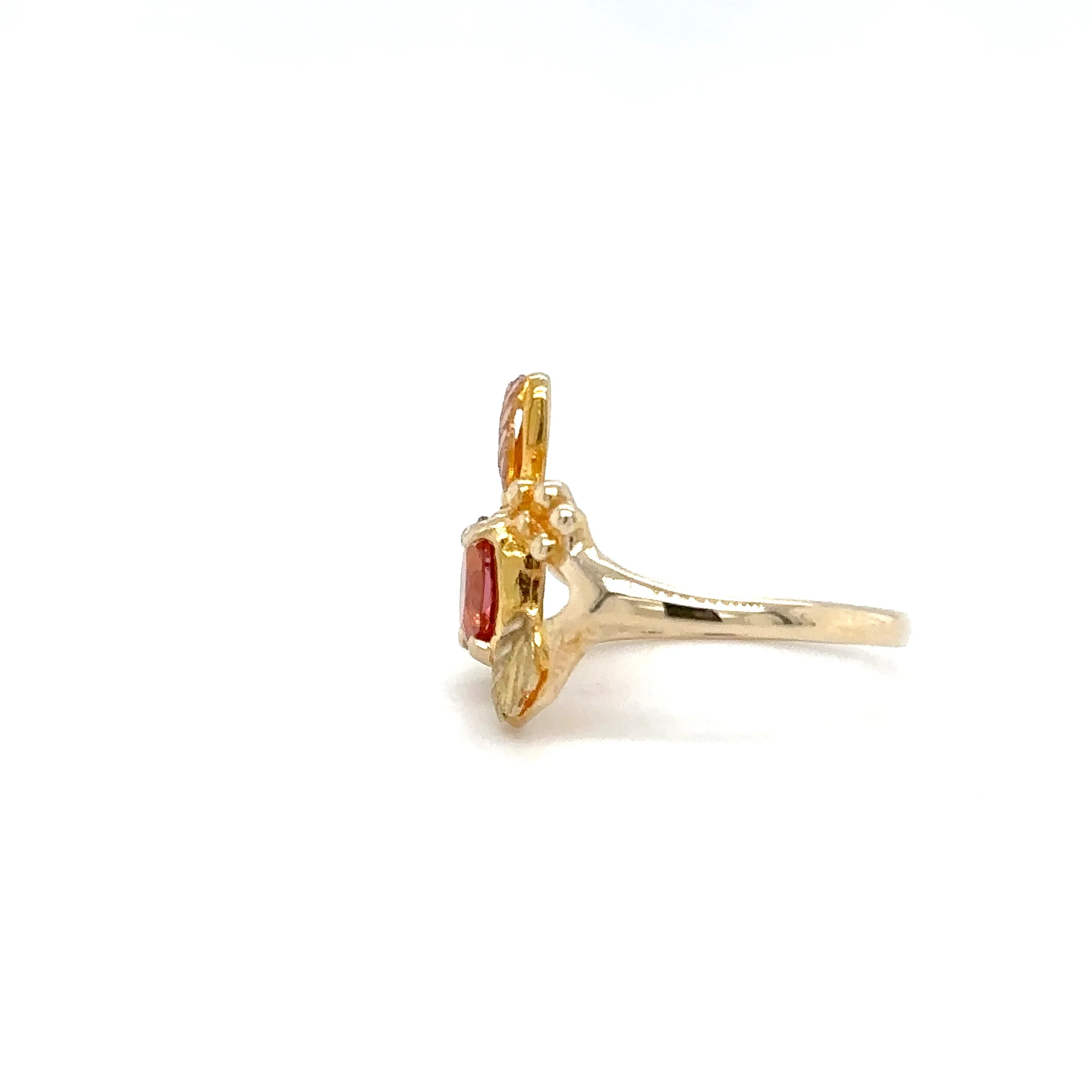 Natural Rubellite Ring 10K Solid Gold .70ct Black Hills Gold Ring Pink Tourmaline Black Hills Ring Solitaire Statement Ring Vintage Estate - Image 15