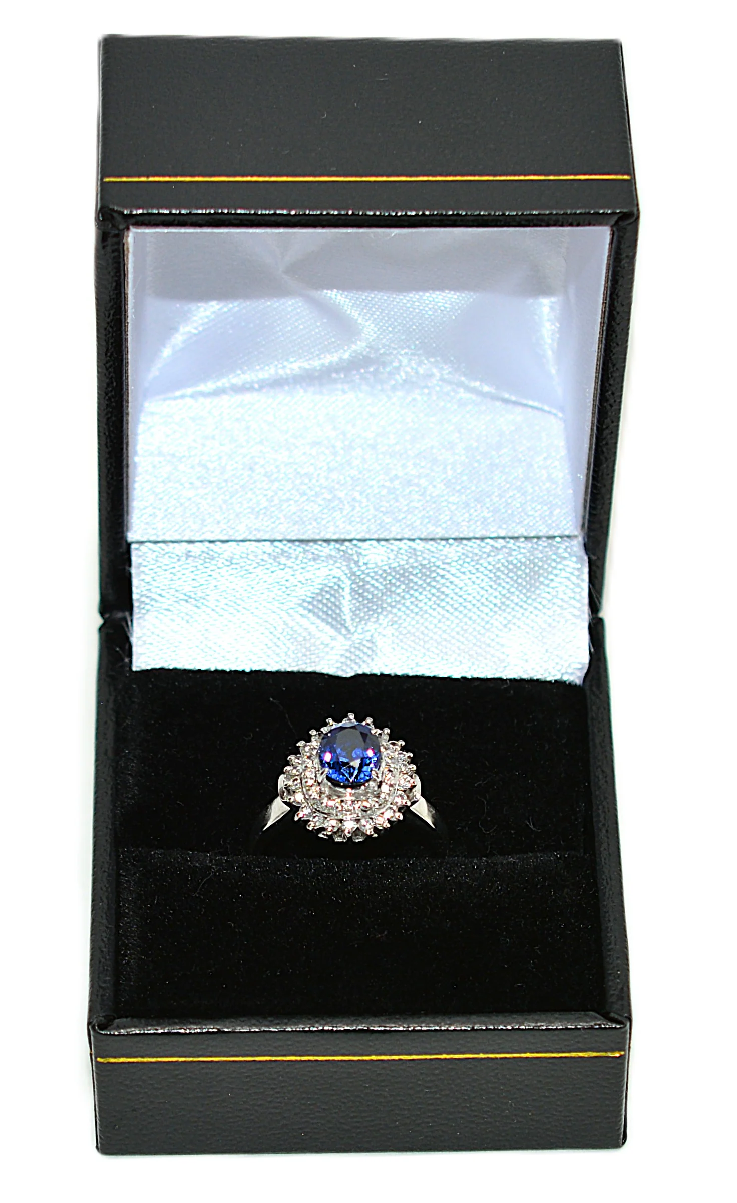 Natural Sapphire & Diamond Ring 1.67tcw Platinum Engagement Ring Blue Sapphire September Birthstone Ring Vintage Estate Promise Ring - Image 15