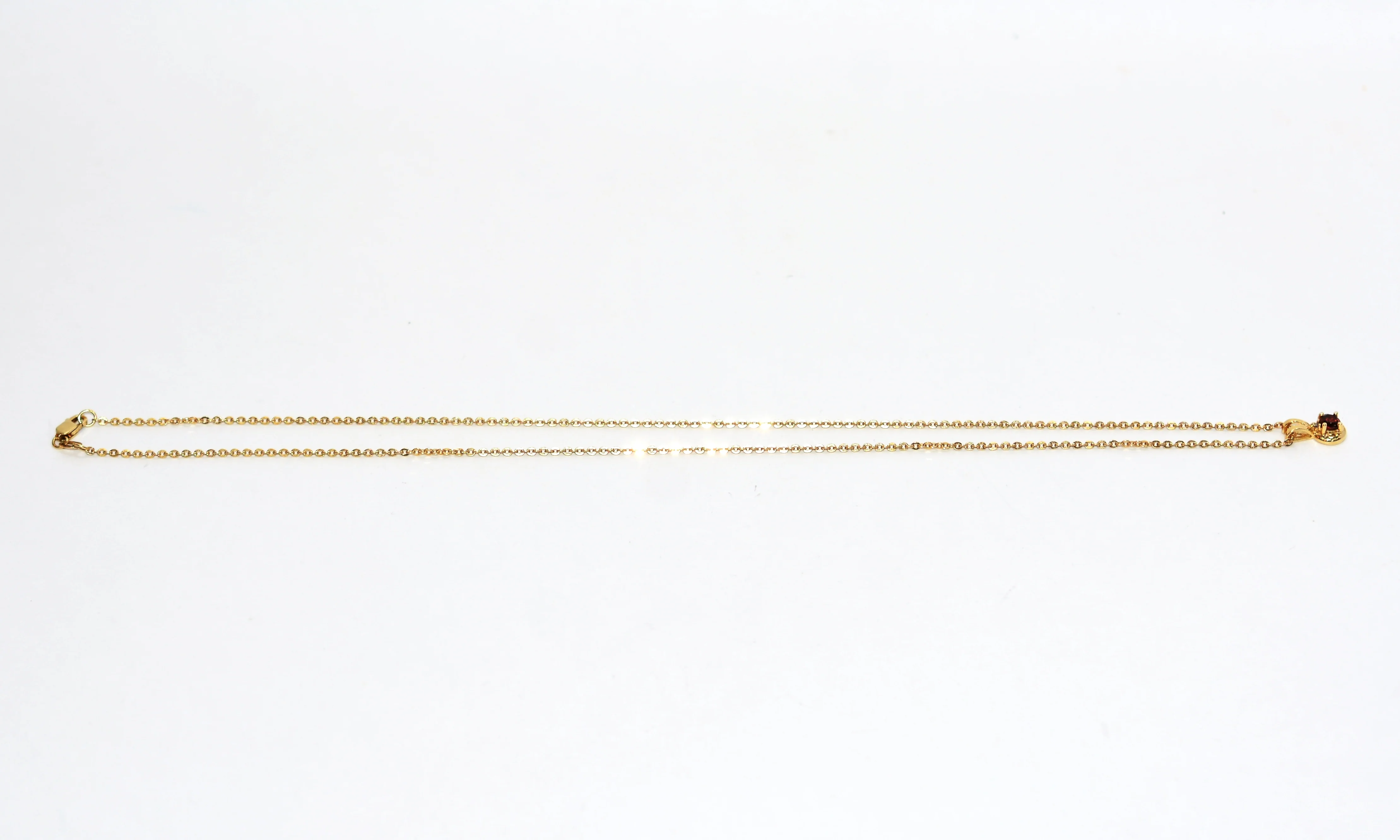 Natural Spessartine Garnet & Diamond Pendant Neckalce 14K Solid Gold .36tcw Gemstone Necklace January Birthstone Pendant Necklace Red Necklace - Image 4