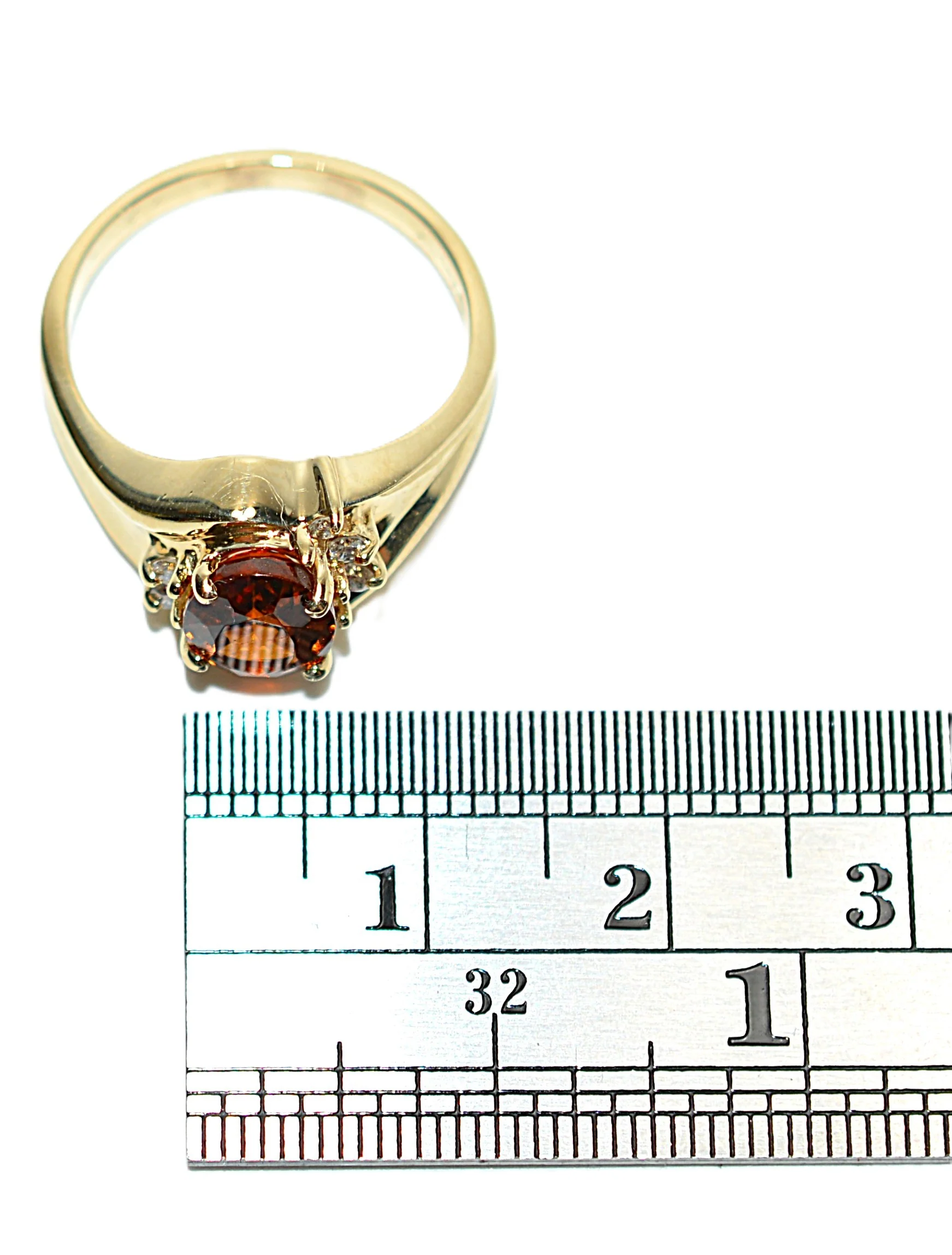 Natural Spessartine Mandarin Garnet & Diamond Ring 14K Solid Gold 1.73tcw Fanta Garnet Ring Orange Ring January Birthstone Ring Women's Ring - Image 10