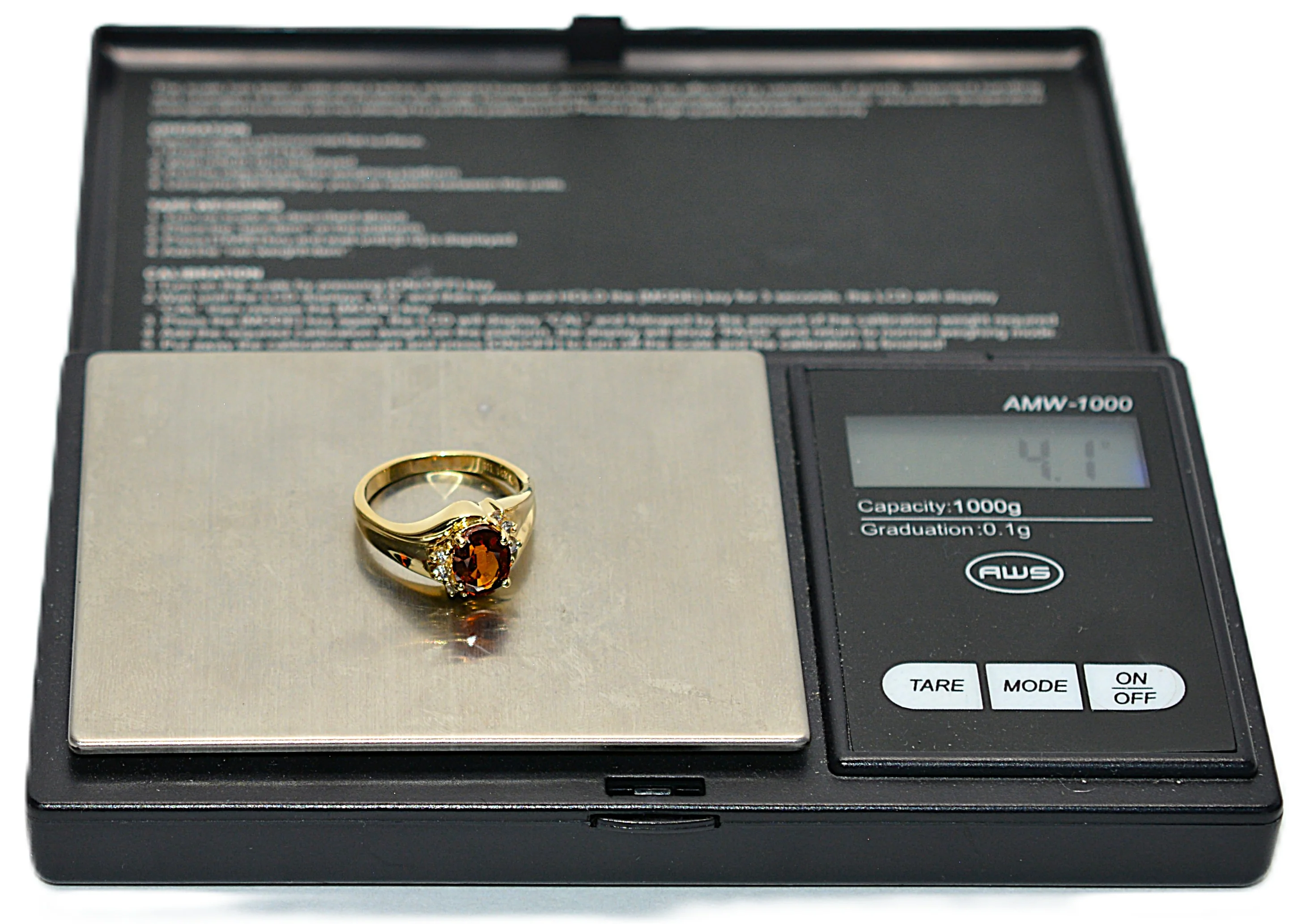 Natural Spessartine Mandarin Garnet & Diamond Ring 14K Solid Gold 1.73tcw Fanta Garnet Ring Orange Ring January Birthstone Ring Women's Ring - Image 11