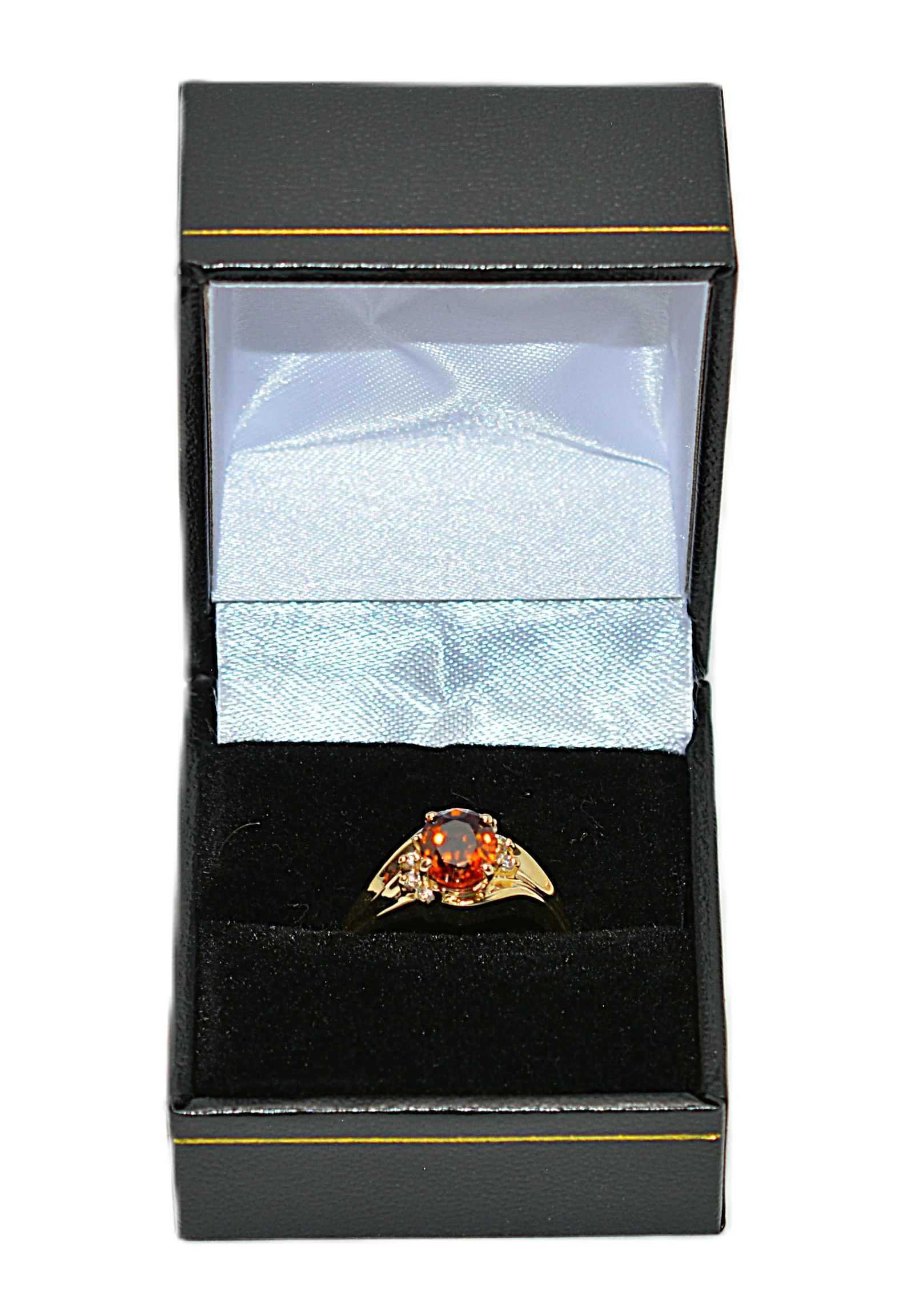 Natural Spessartine Mandarin Garnet & Diamond Ring 14K Solid Gold 1.73tcw Fanta Garnet Ring Orange Ring January Birthstone Ring Women's Ring - Image 12