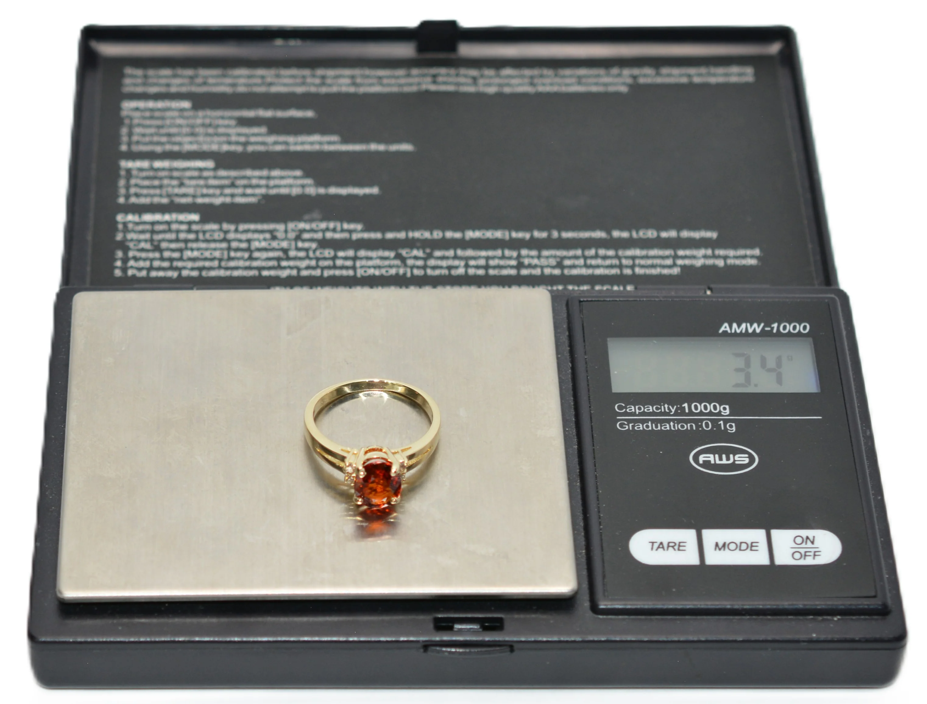 Natural Spessartine Mandarin Garnet & Diamond Ring 14K Solid Gold 1.96tcw Fanta Garnet Ring Orange Ring January Birthstone Ring Women's Ring - Image 11