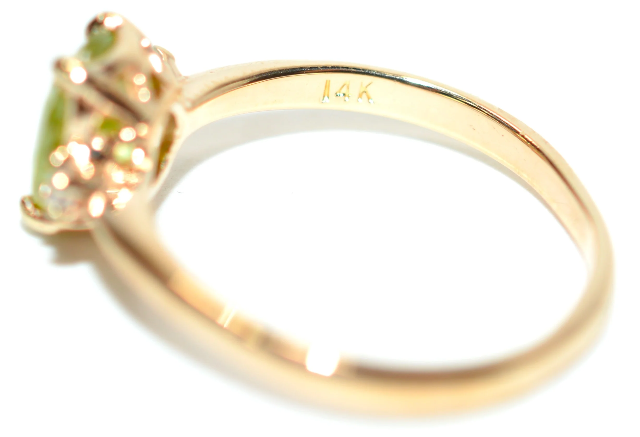 Natural Sphene & Diamond Ring 14K Solid Gold Ring 1.50tcw Gemstone Ring Titanite Ring Solitaire Ring Yellow Ring Green Ring Womens Ring Jewelry - Image 6