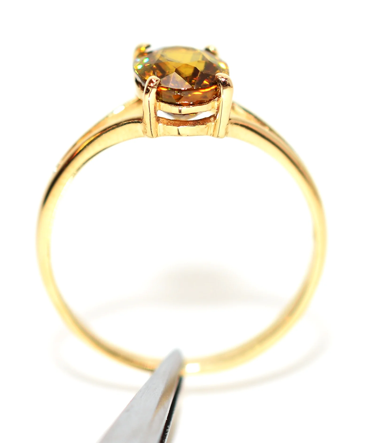 Natural Sphene Ring 14K Solid Gold 1.53ct Titanite Ring Gemstone Ring Fine Ring Statement Ring Engagement Ring Birthstone Ring Fine Jewelry - Image 3