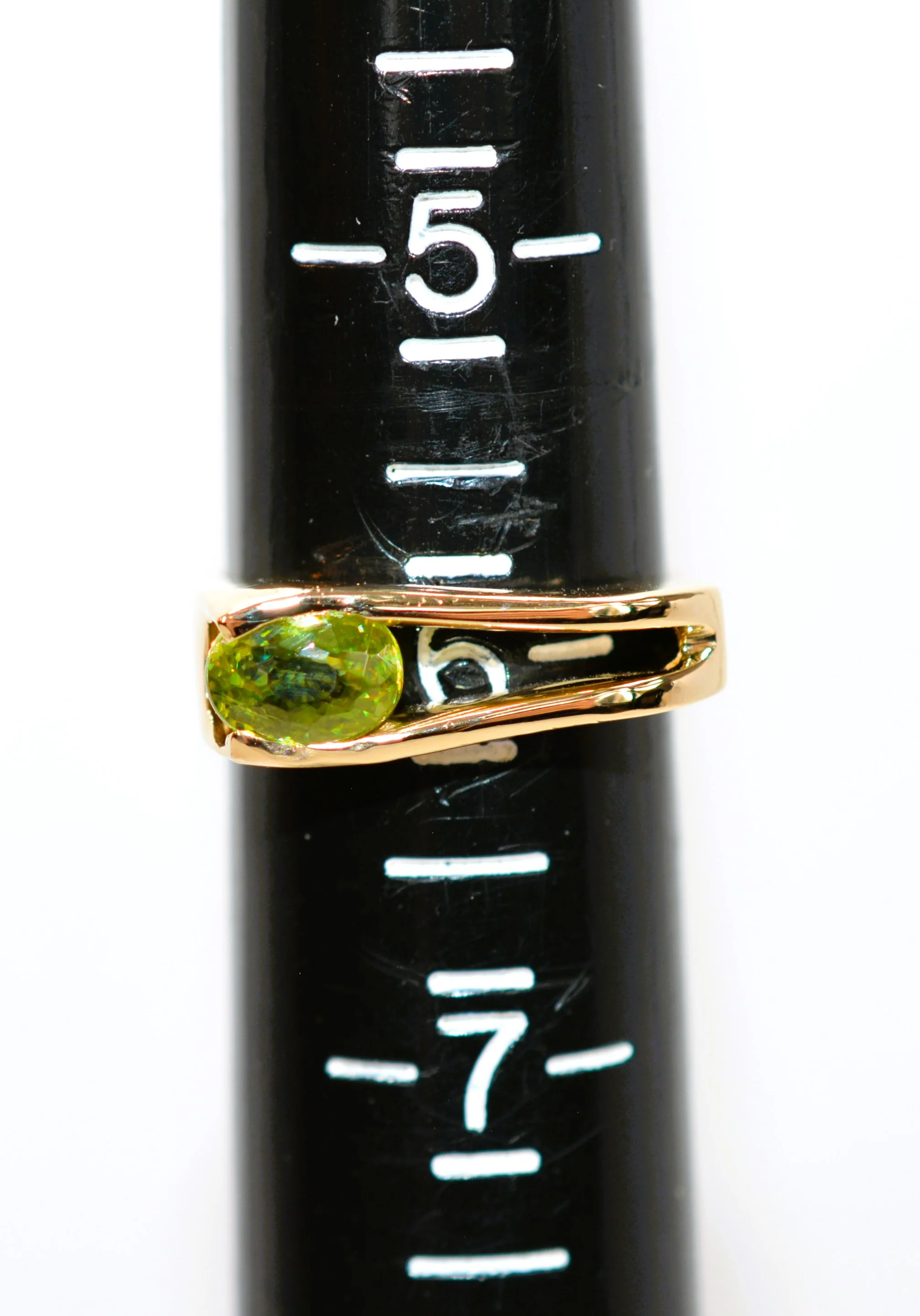 Natural Sphene Ring 14K Solid Gold Ring 1.12ct Gemstone Ring Titanite Ring Solitaire Ring Yellow Ring Green Ring Square Ring Womens Ring Jewelry - Image 9