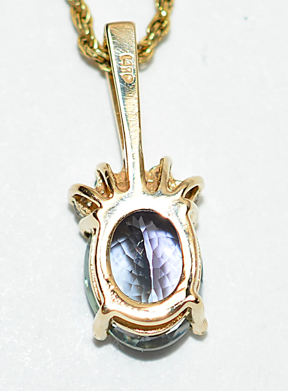Natural Tanzanite & Diamond Necklace 14K Solid Gold 3.61tcw Tanzanite Necklace Designer Pendant Cocktail Necklace Statement Jewelry - Image 5