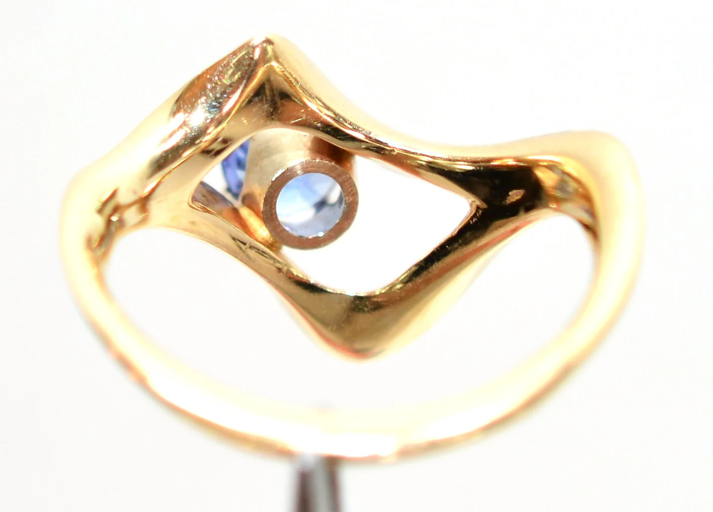 Natural Tanzanite Ring 14K Solid Gold .56ct Solitaire Ring Vintage Ladies Womens Estate December Birthstone Violet Fine Statement Jewellery - Image 7