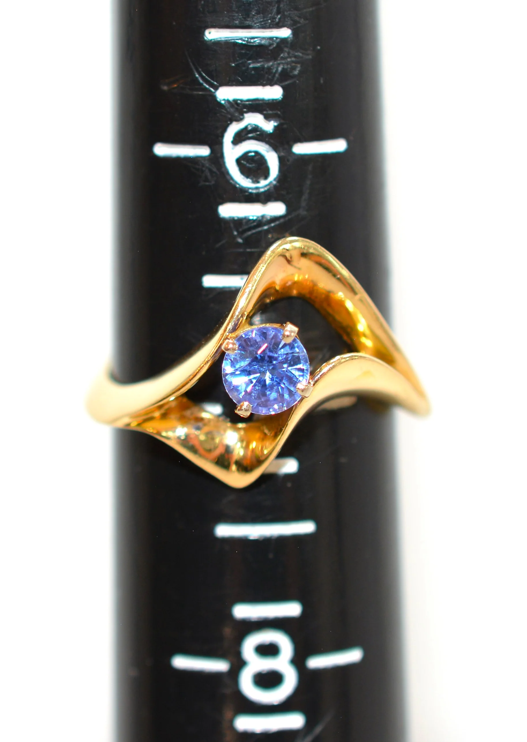 Natural Tanzanite Ring 14K Solid Gold .56ct Solitaire Ring Vintage Ladies Womens Estate December Birthstone Violet Fine Statement Jewellery - Image 9