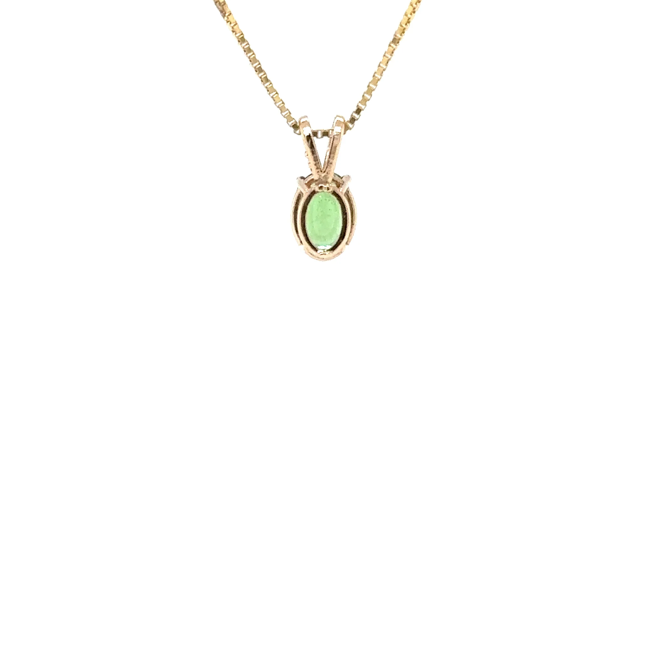 Natural Tsavorite Garnet Necklace 14K Solid Gold 1.01ct Pendant Necklace January Birthstone Green Gemstone Solitaire Statement Jewelry - Image 12
