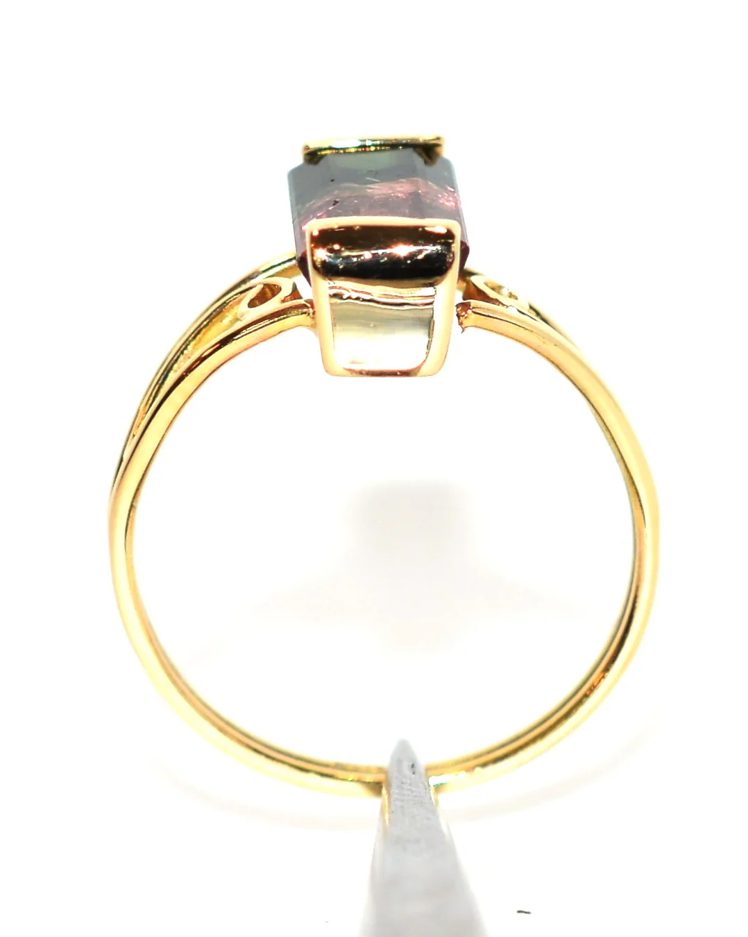 Natural Watermelon Tourmaline Ring 14K Solid Gold 2.31ct Solitaire Ring Gemstone Ring Women's Ring Ladies Ring Statement Ring Cocktail Ring - Image 3