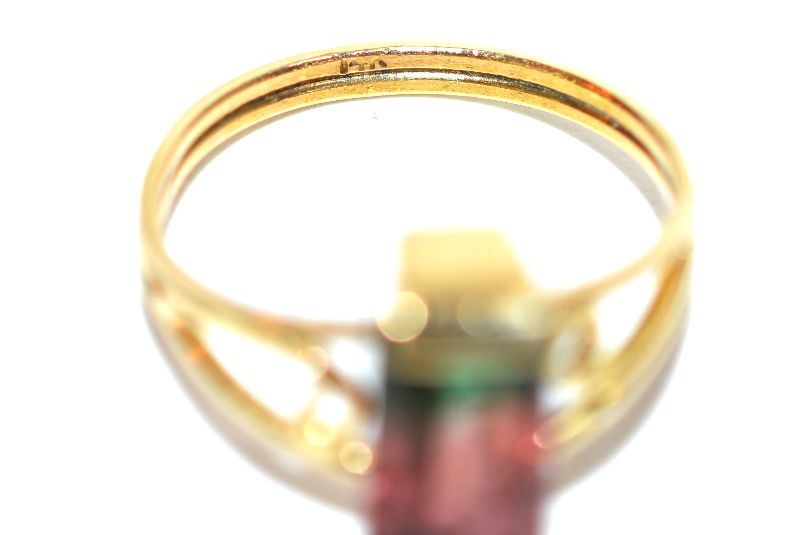Natural Watermelon Tourmaline Ring 14K Solid Gold 2.31ct Solitaire Ring Gemstone Ring Women's Ring Ladies Ring Statement Ring Cocktail Ring - Image 6