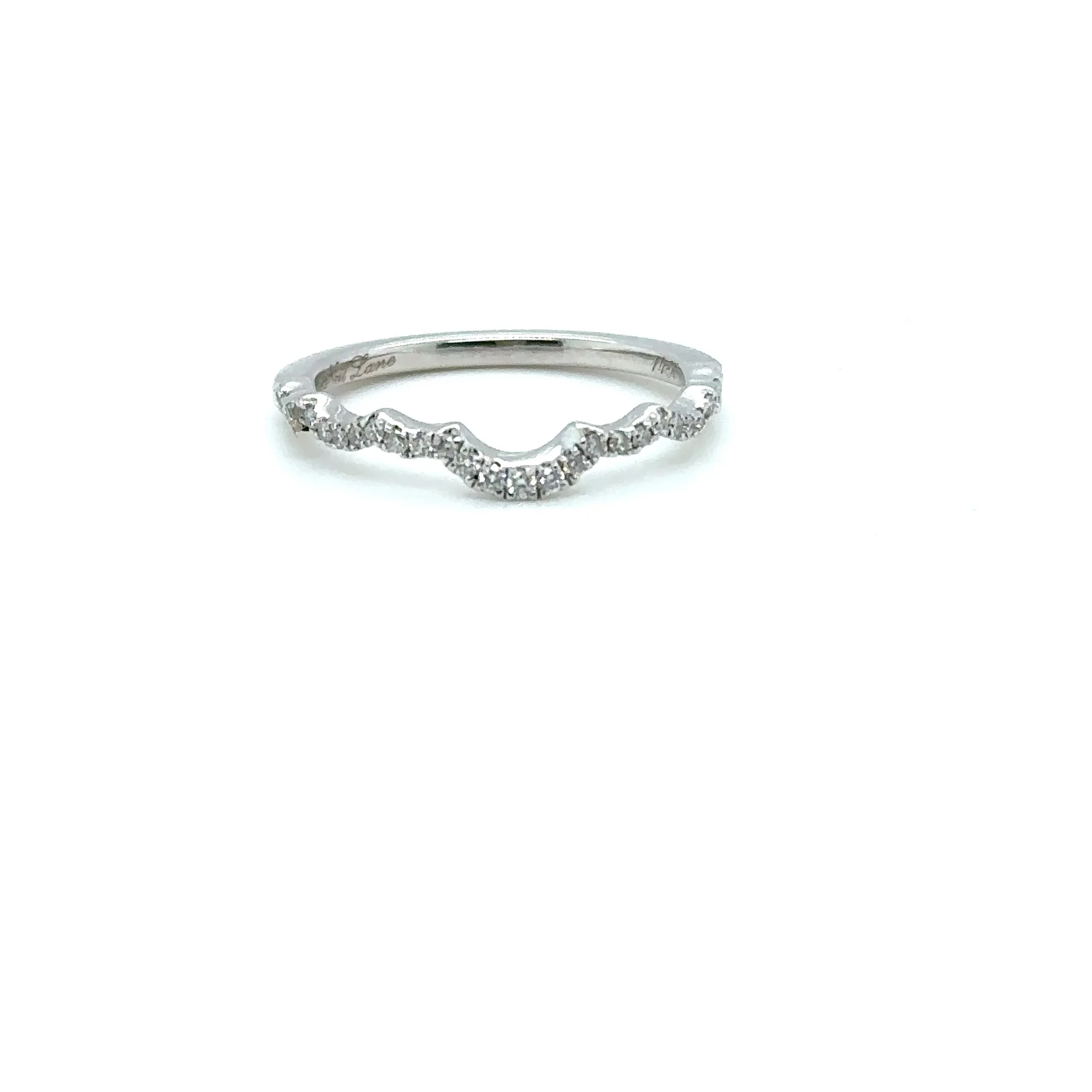 Neil Lane Diamond Band 14K White Gold .33tcw Designer Wedding Band Neil Lane Contoured Band  Bridal Jewelry Estate Ring Diamond Ring - Image 9